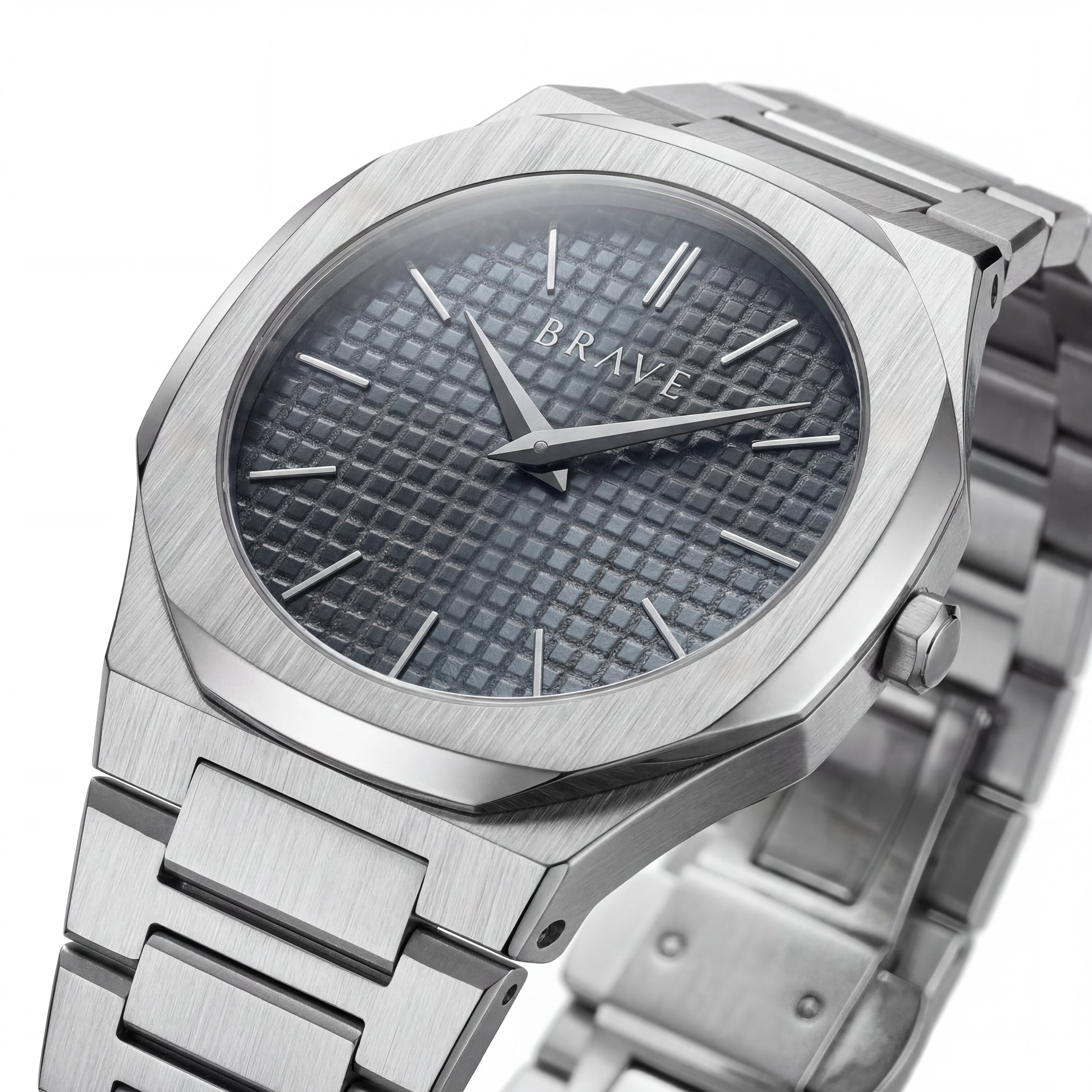 Montre BRAVE Empire ~ Argent-Marine