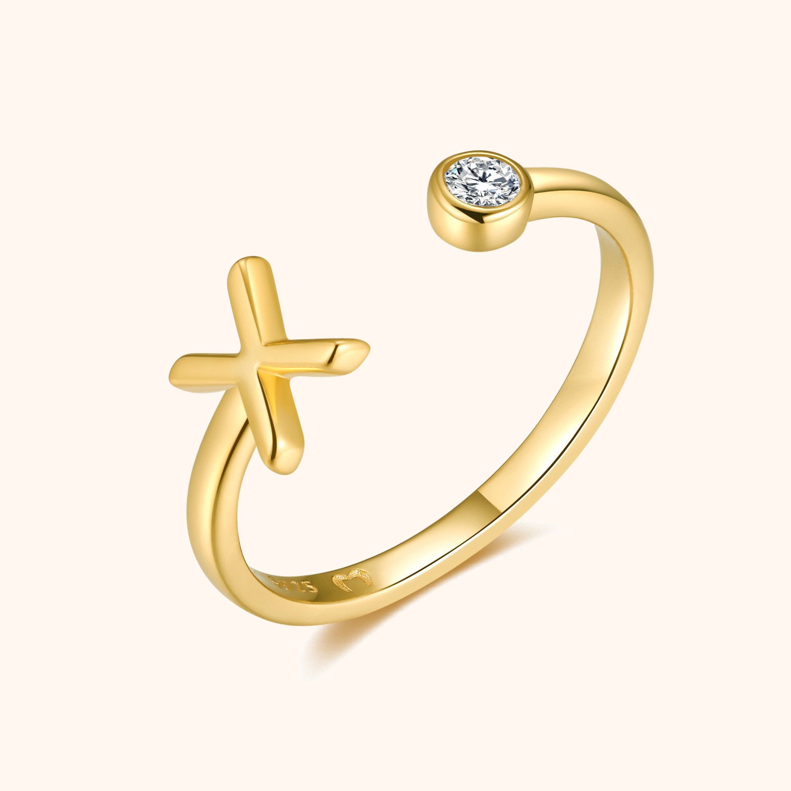 Bague Top Lettre - LaMaisonDesBijoux