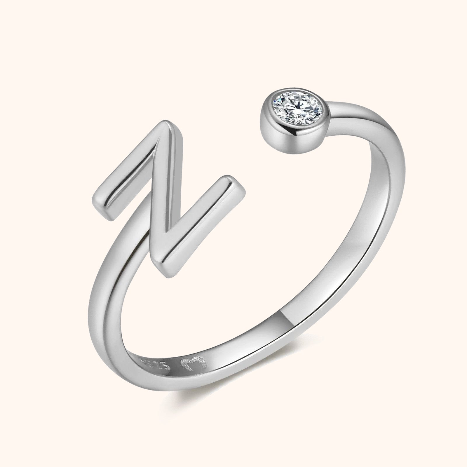 Bague Top Lettre - LaMaisonDesBijoux