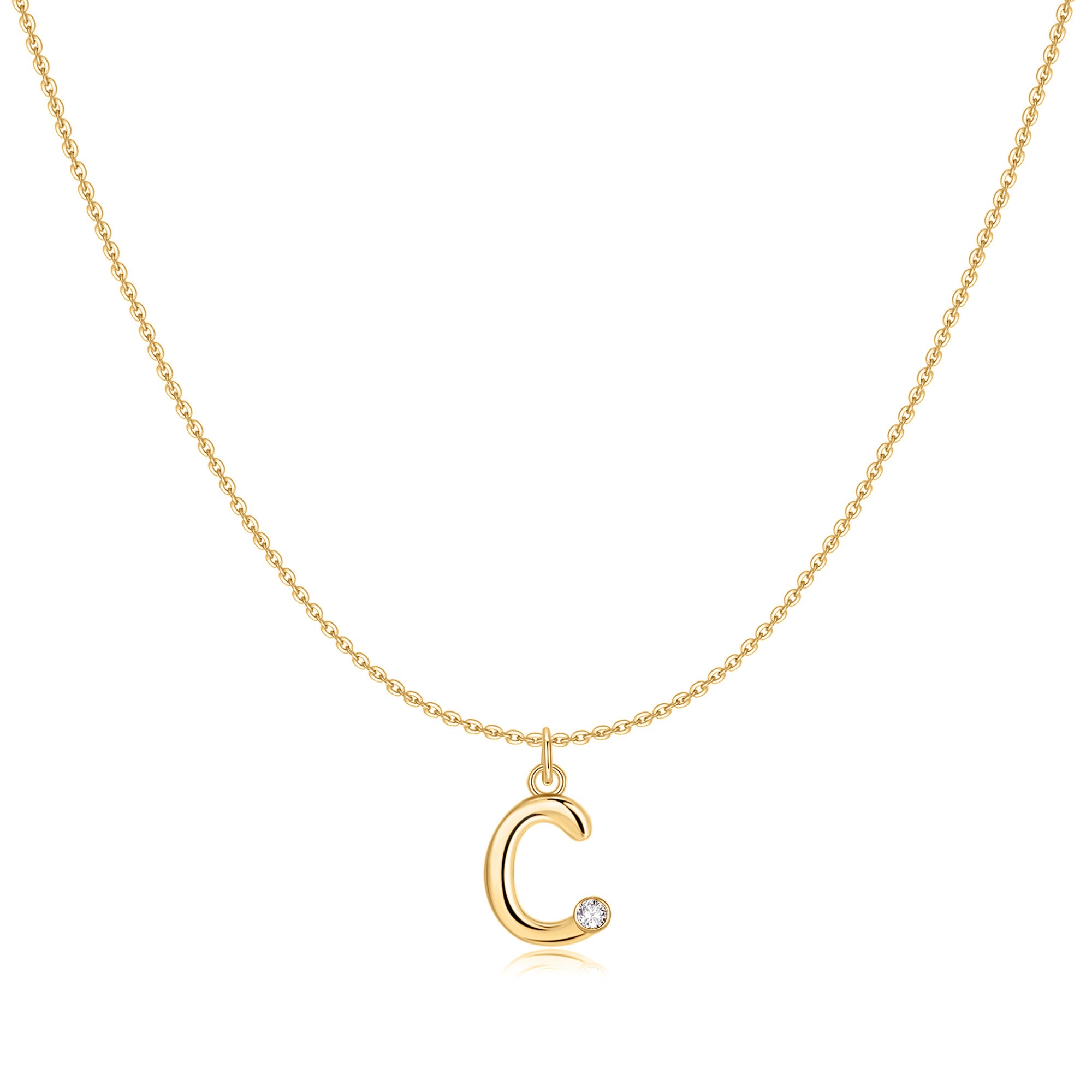 Collier "Initiale Glitter" - LaMaisonDesBijoux