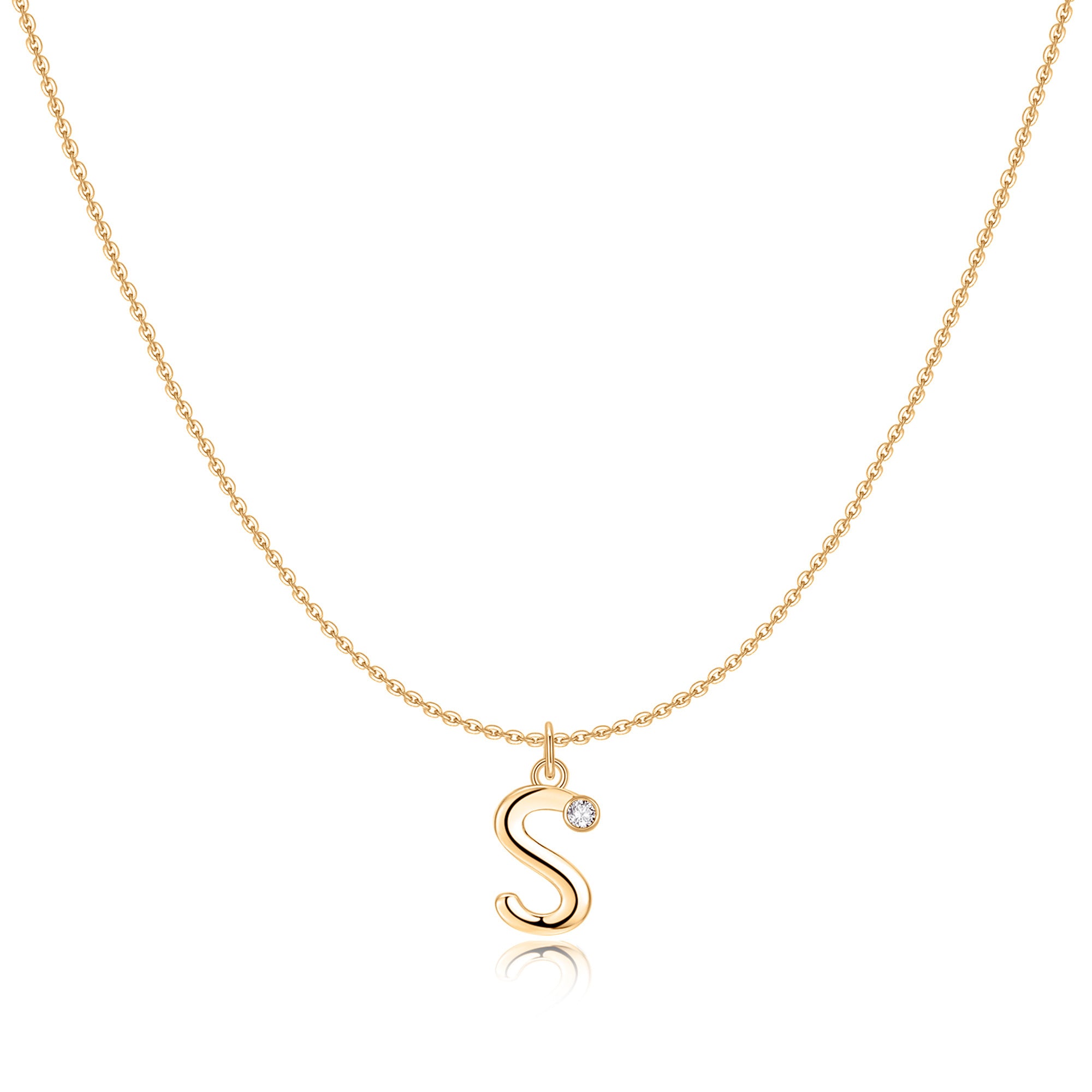 Collier "Initiale Glitter" - LaMaisonDesBijoux