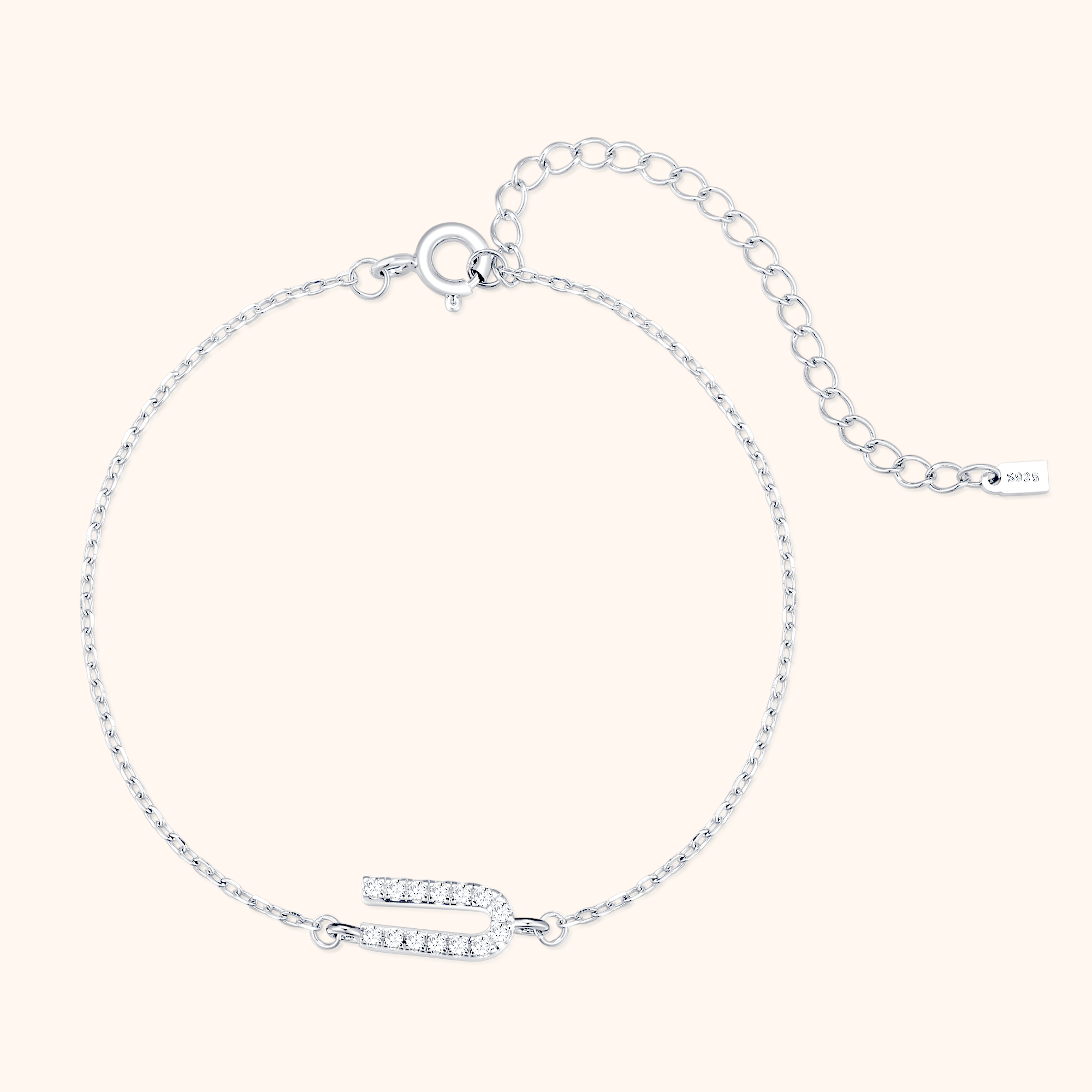 Bracelet Lettres Brillantes Alpha - LaMaisonDesBijoux