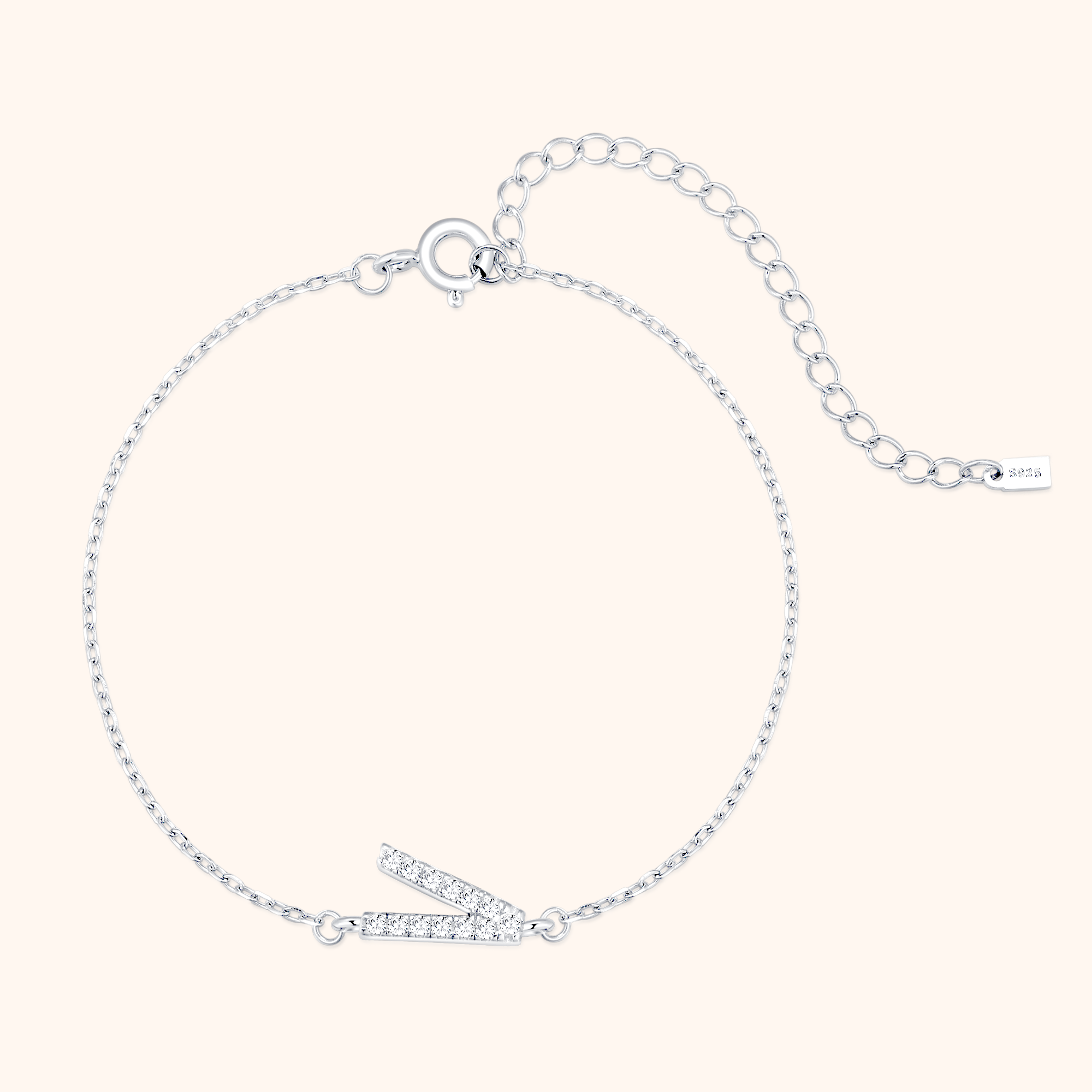 Bracelet Lettres Brillantes Alpha - LaMaisonDesBijoux