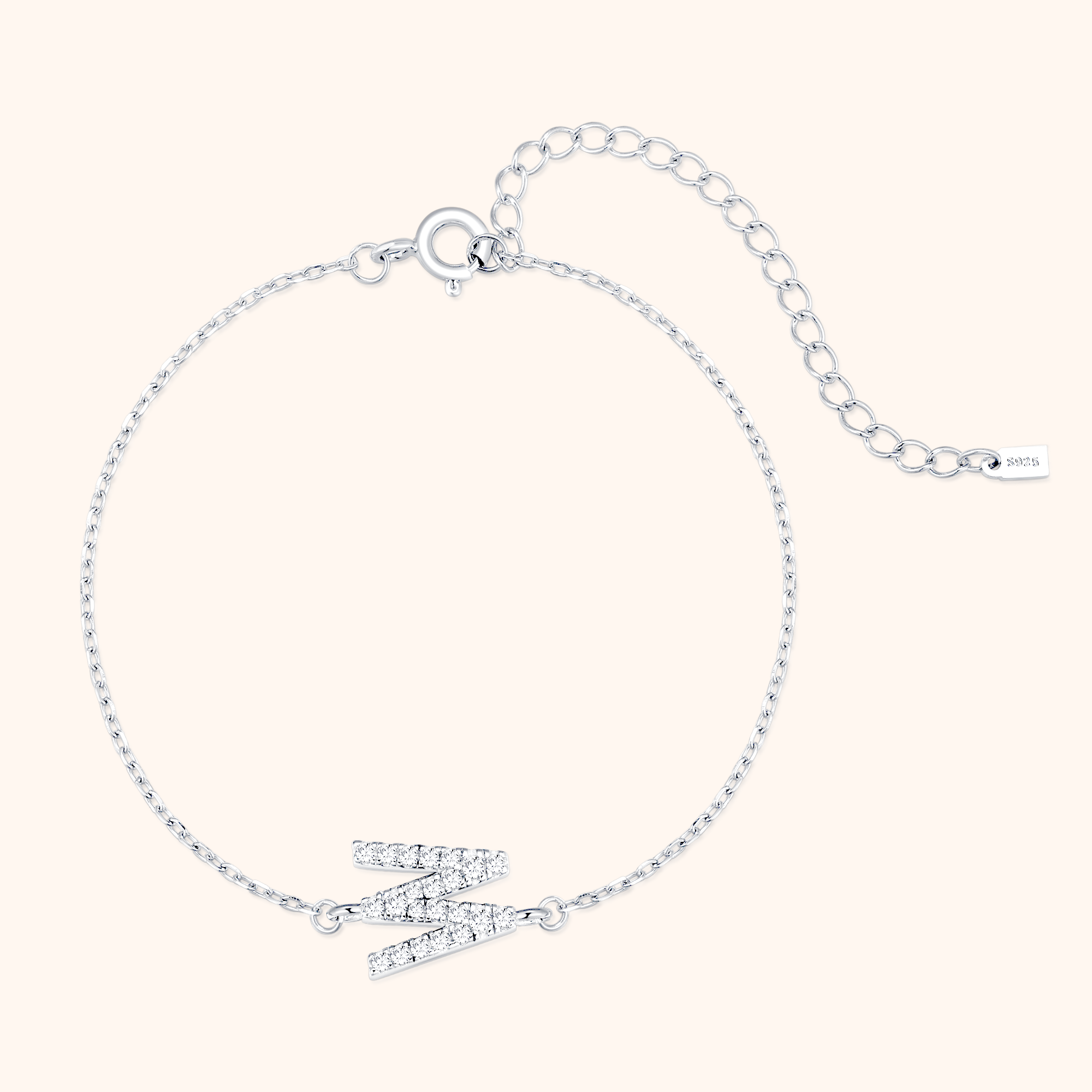 Bracelet Lettres Brillantes Alpha - LaMaisonDesBijoux