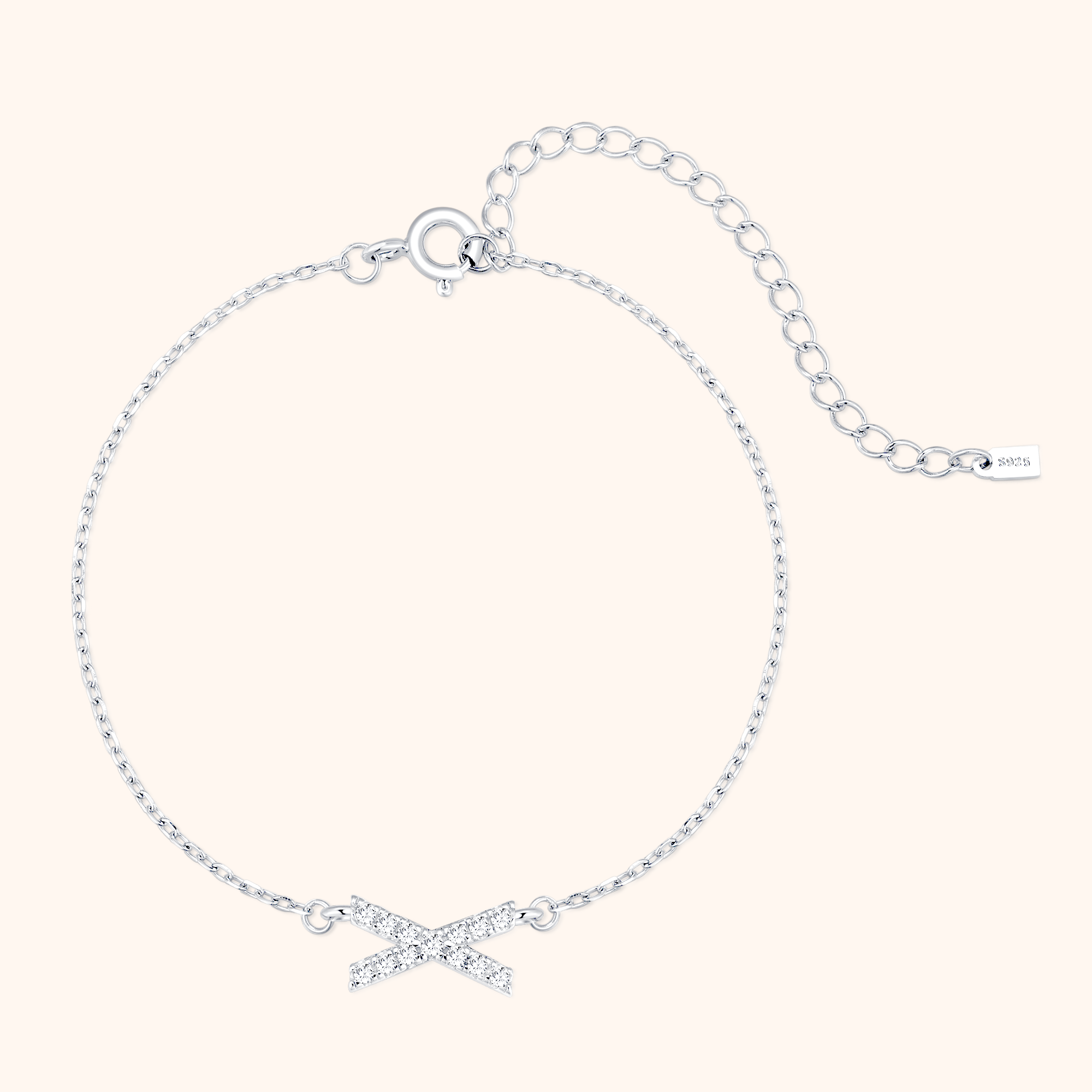 Bracelet Lettres Brillantes Alpha - LaMaisonDesBijoux