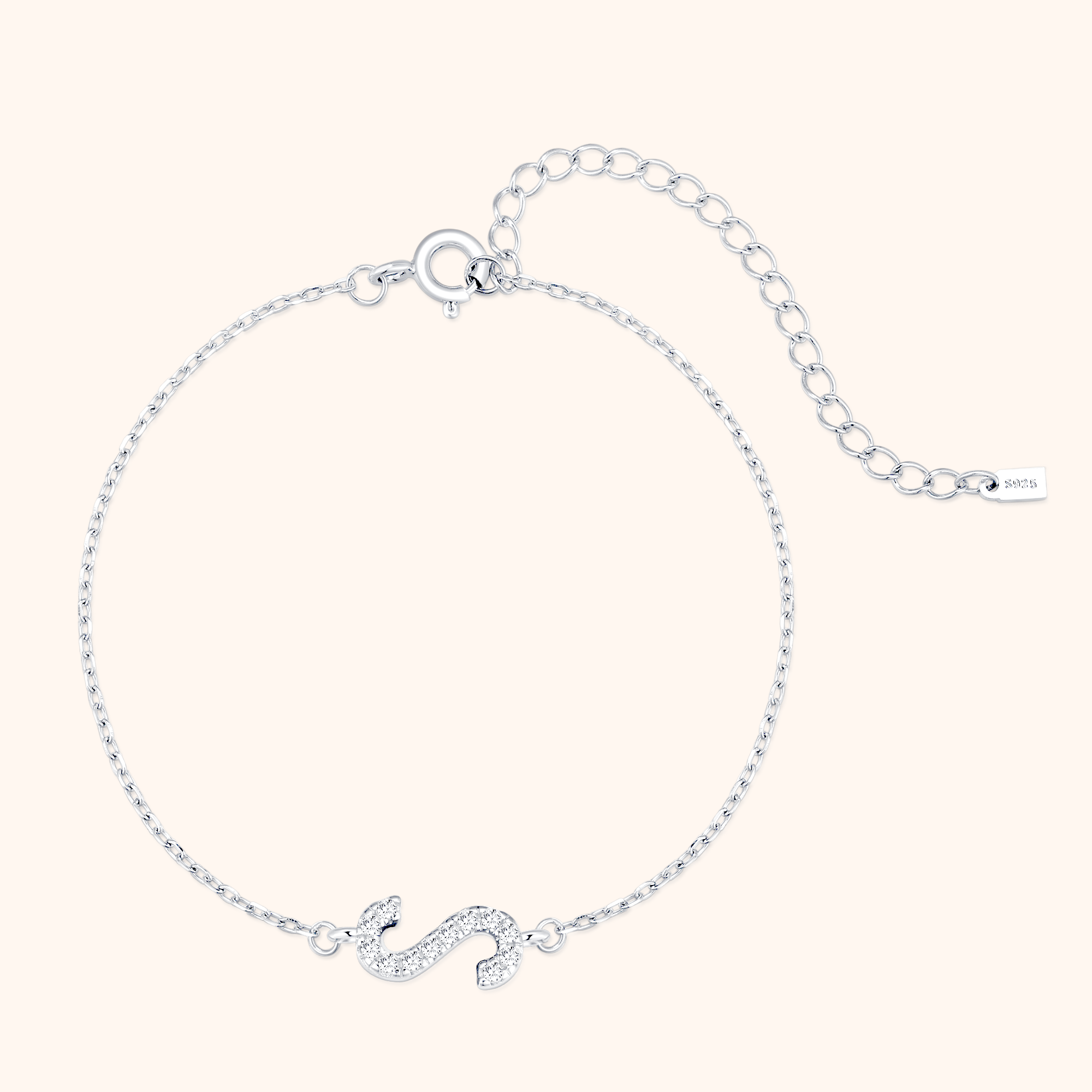 Bracelet Lettres Brillantes Alpha - LaMaisonDesBijoux