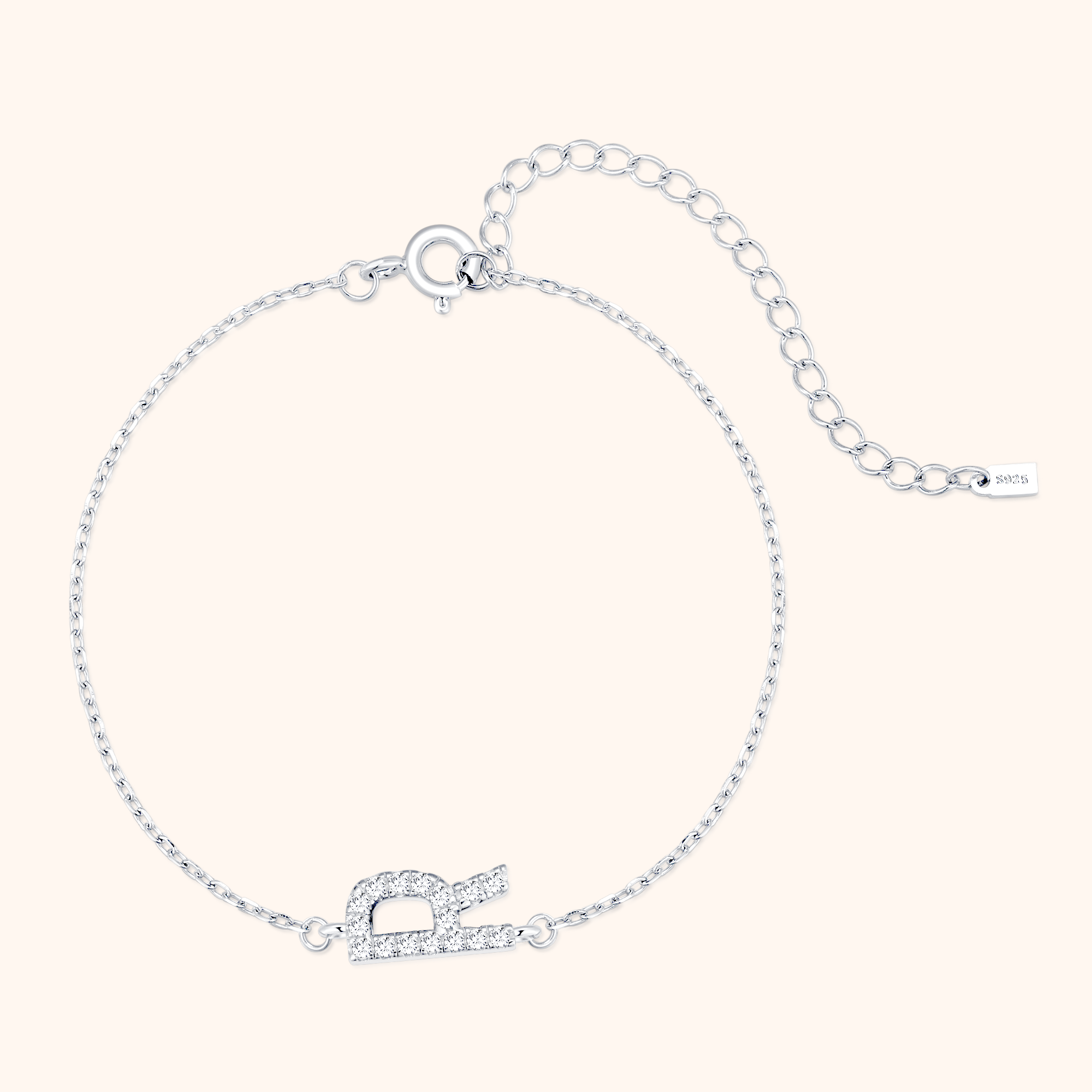Bracelet Lettres Brillantes Alpha - LaMaisonDesBijoux