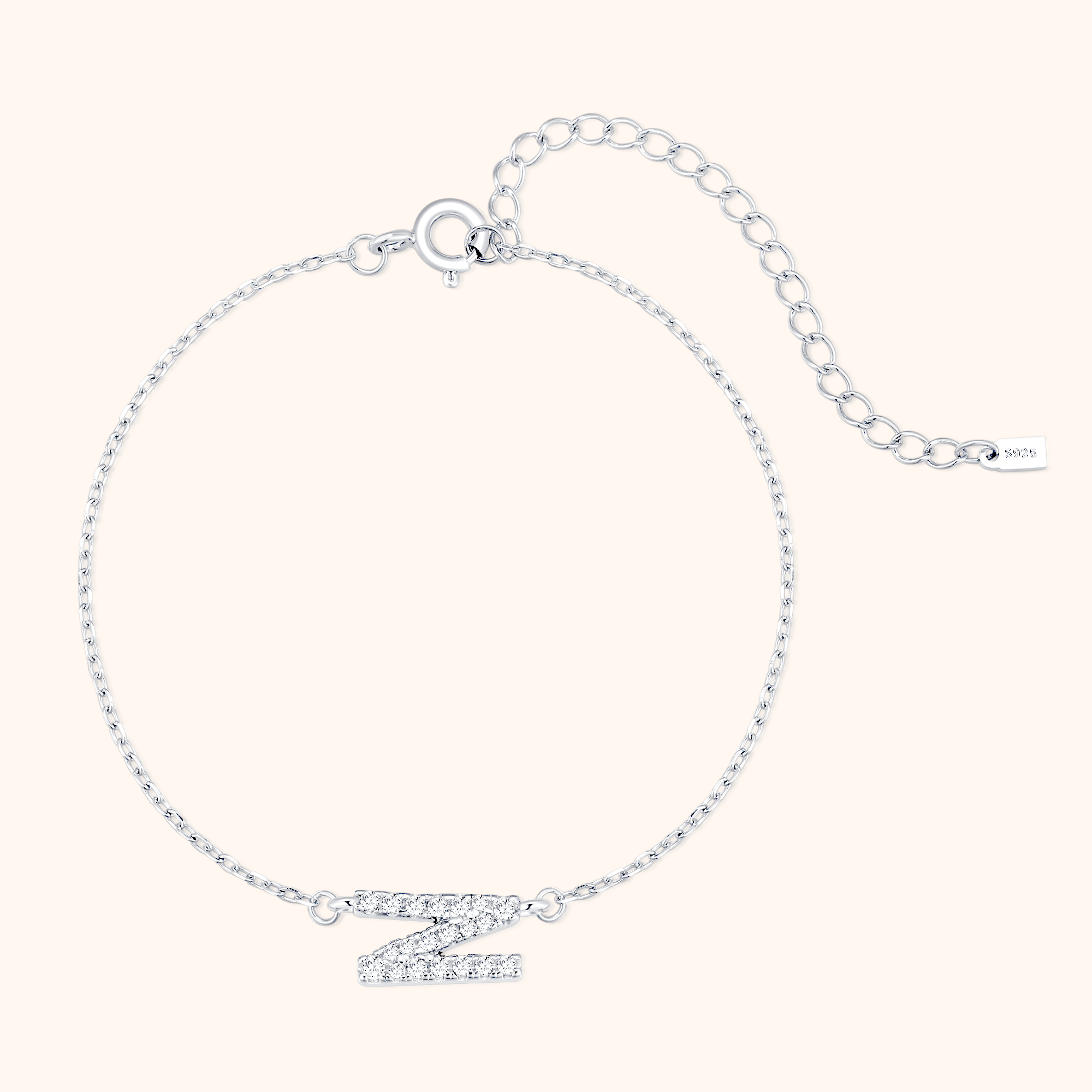 Bracelet Lettres Brillantes Alpha - LaMaisonDesBijoux