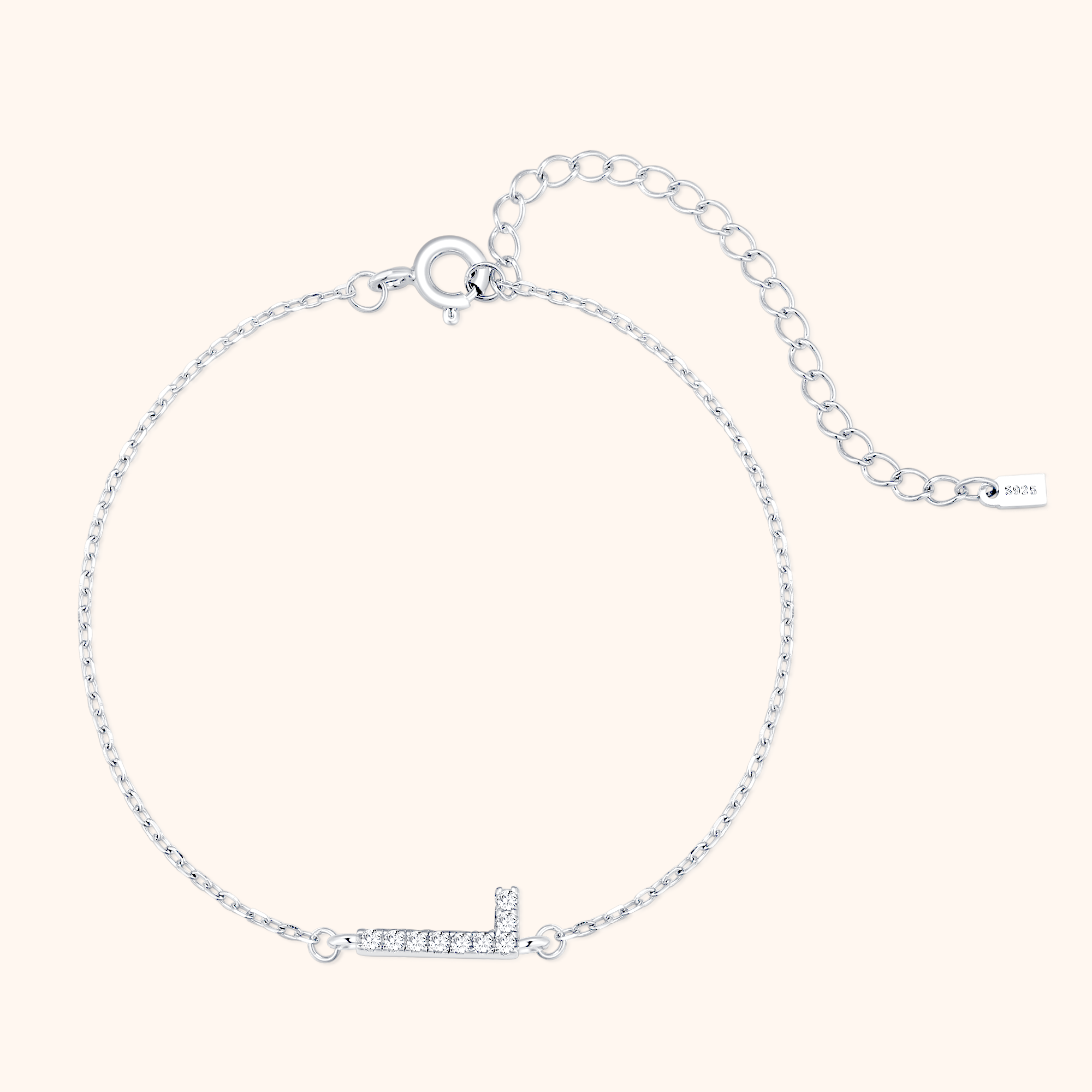 Bracelet Lettres Brillantes Alpha - LaMaisonDesBijoux