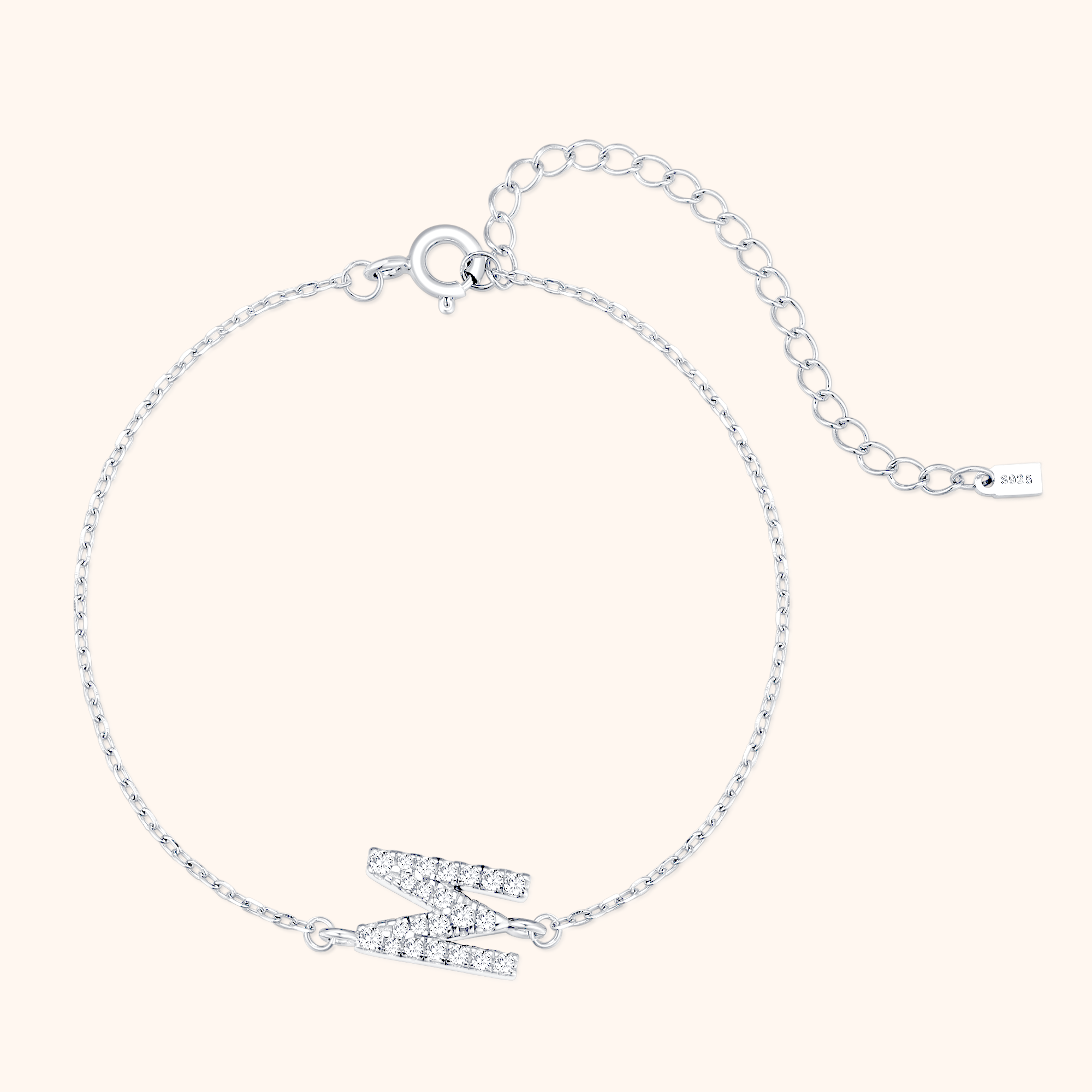 Bracelet Lettres Brillantes Alpha - LaMaisonDesBijoux