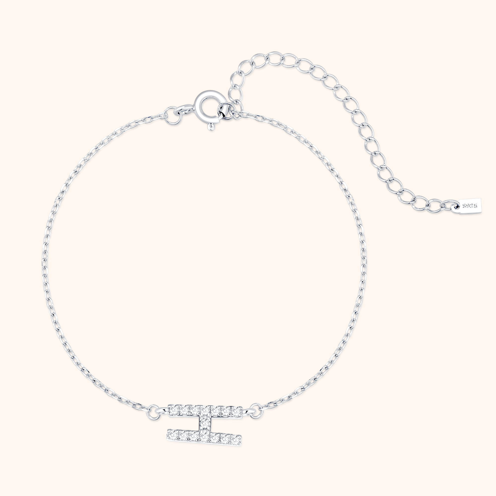 Bracelet Lettres Brillantes Alpha - LaMaisonDesBijoux