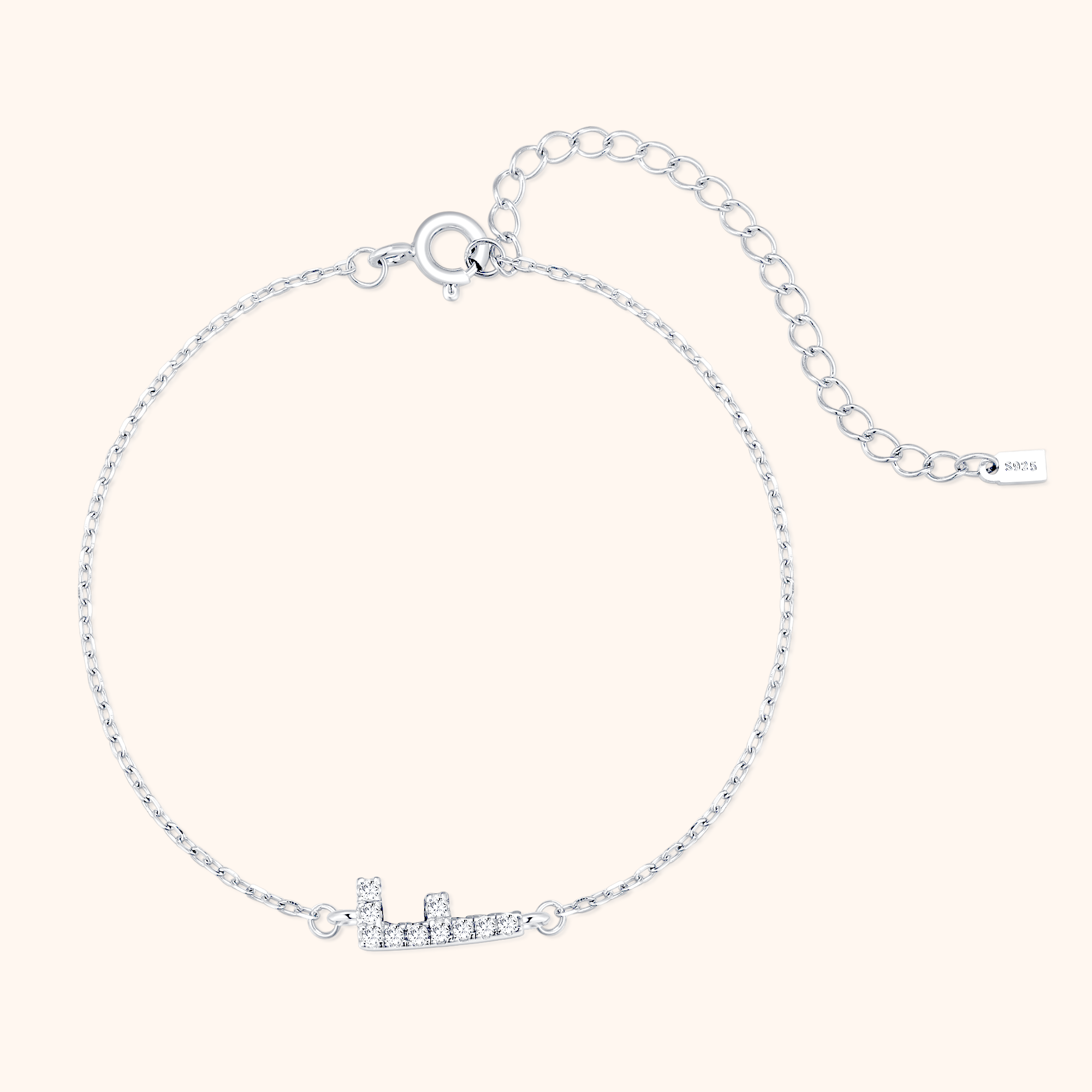 Bracelet Lettres Brillantes Alpha - LaMaisonDesBijoux