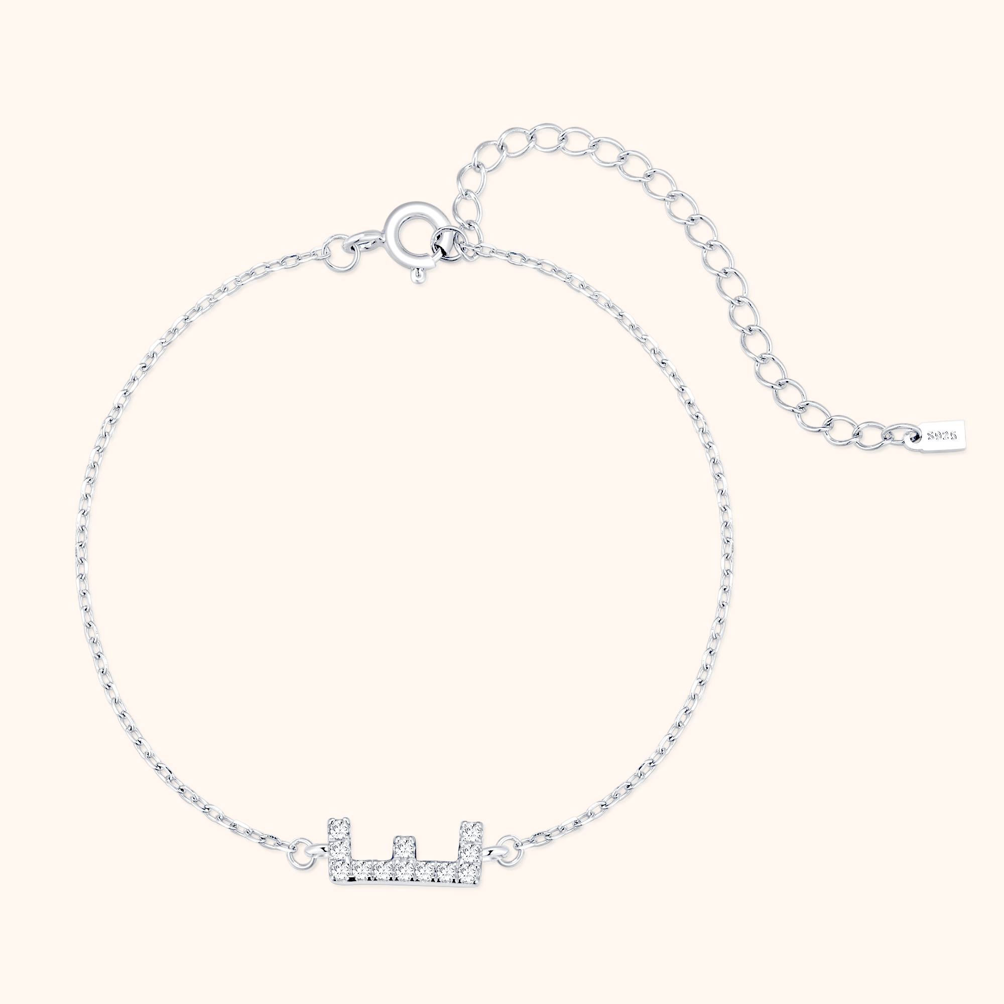 Bracelet Lettres Brillantes Alpha - LaMaisonDesBijoux