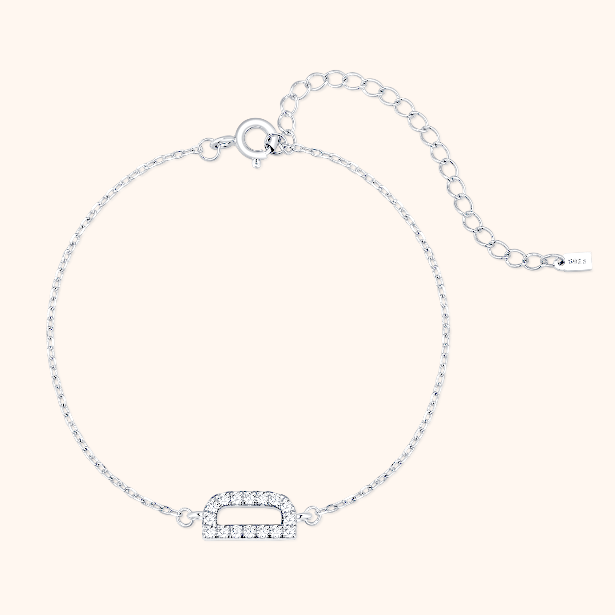 Bracelet Lettres Brillantes Alpha - LaMaisonDesBijoux