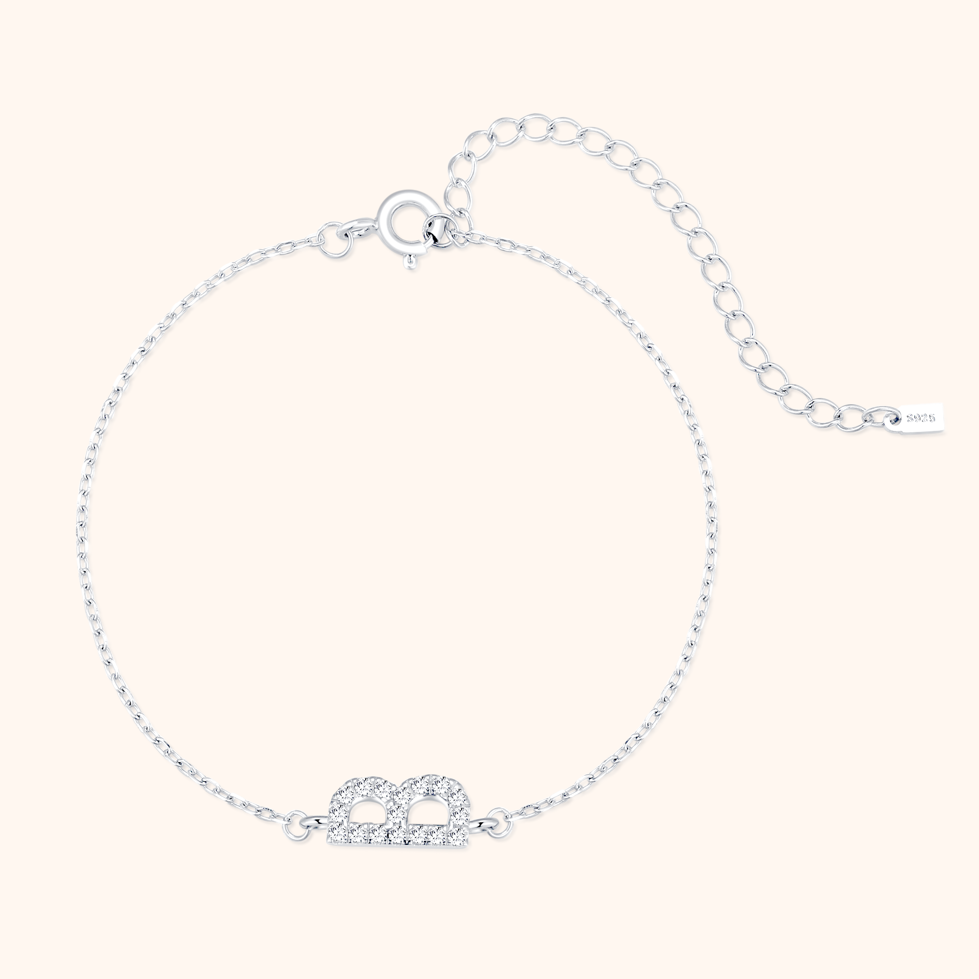 Bracelet Lettres Brillantes Alpha - LaMaisonDesBijoux