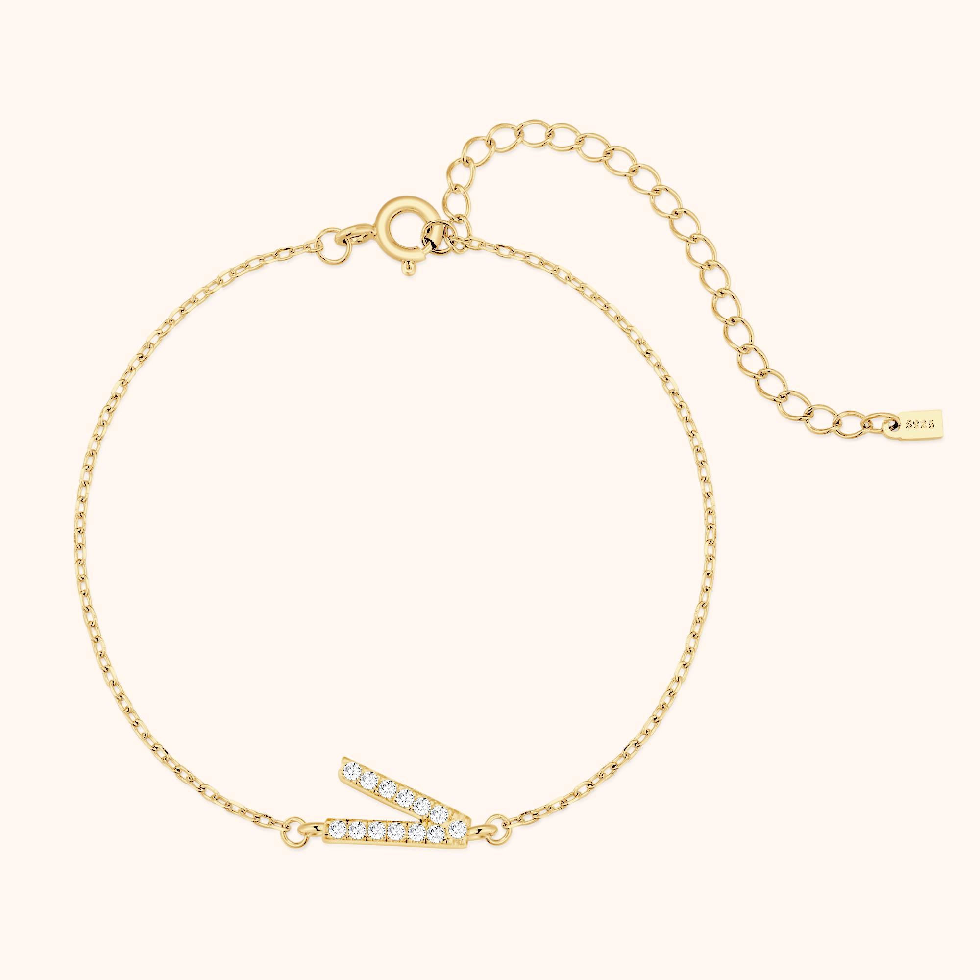 Bracelet Lettres Brillantes Alpha - LaMaisonDesBijoux