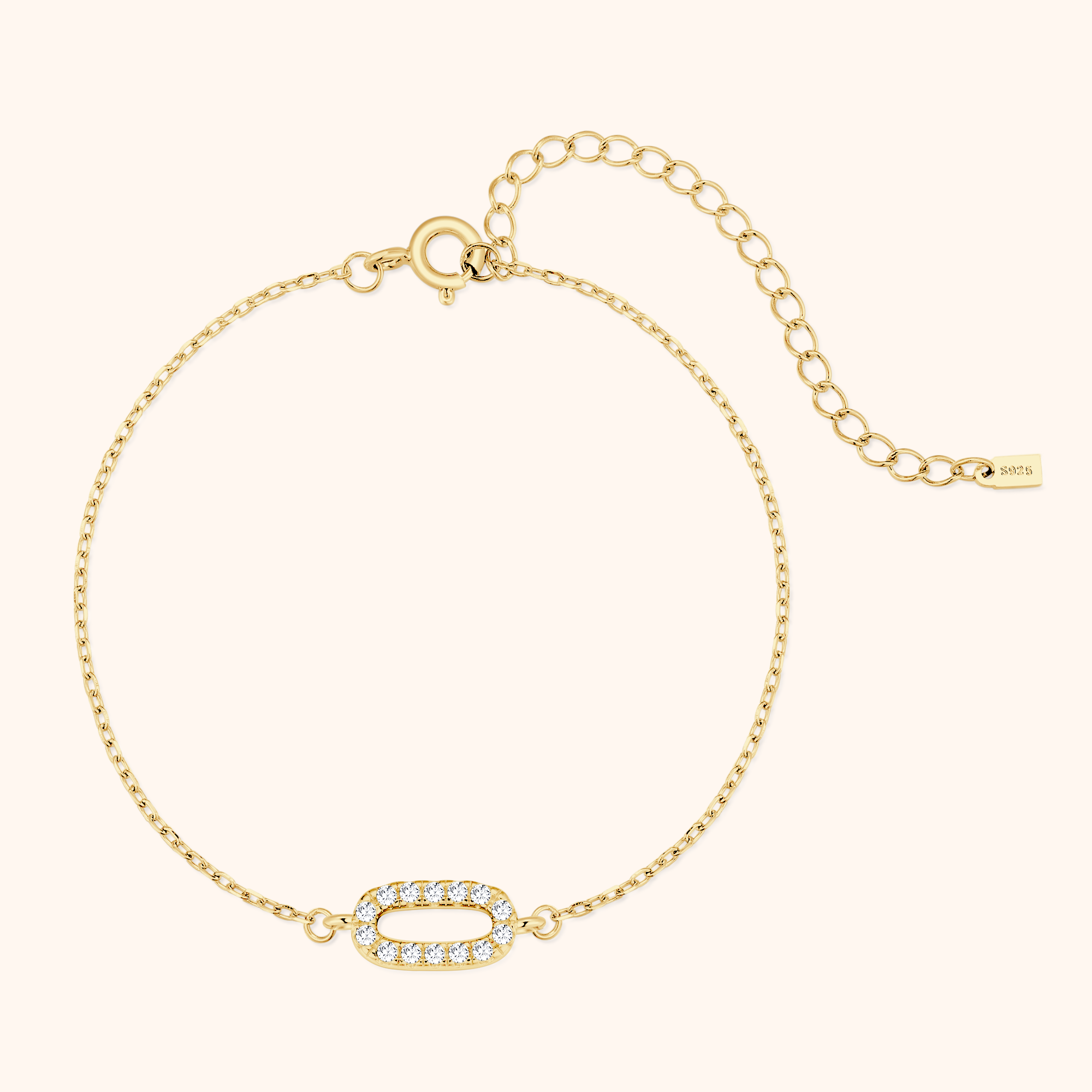 Bracelet Lettres Brillantes Alpha - LaMaisonDesBijoux