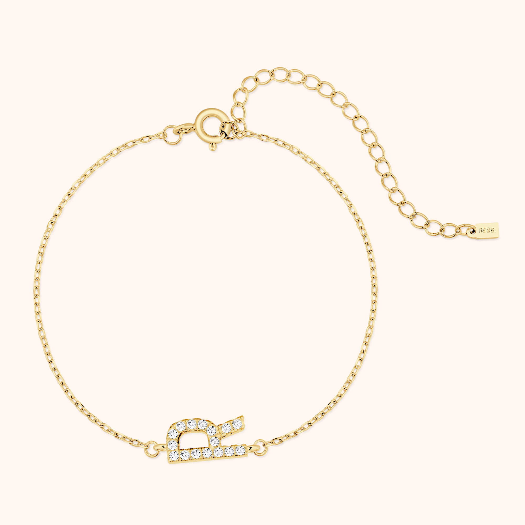 Bracelet Lettres Brillantes Alpha - LaMaisonDesBijoux