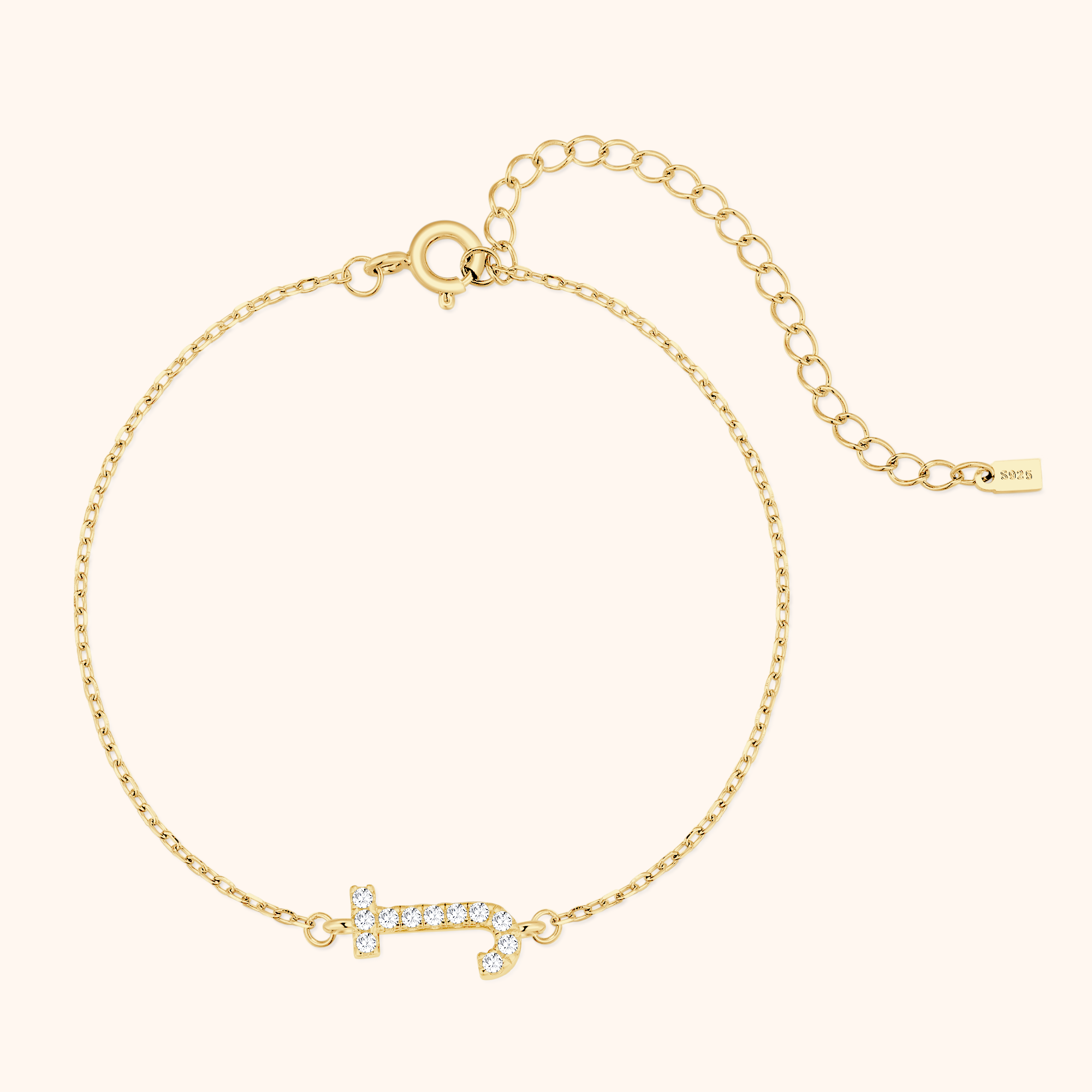 Bracelet Lettres Brillantes Alpha - LaMaisonDesBijoux