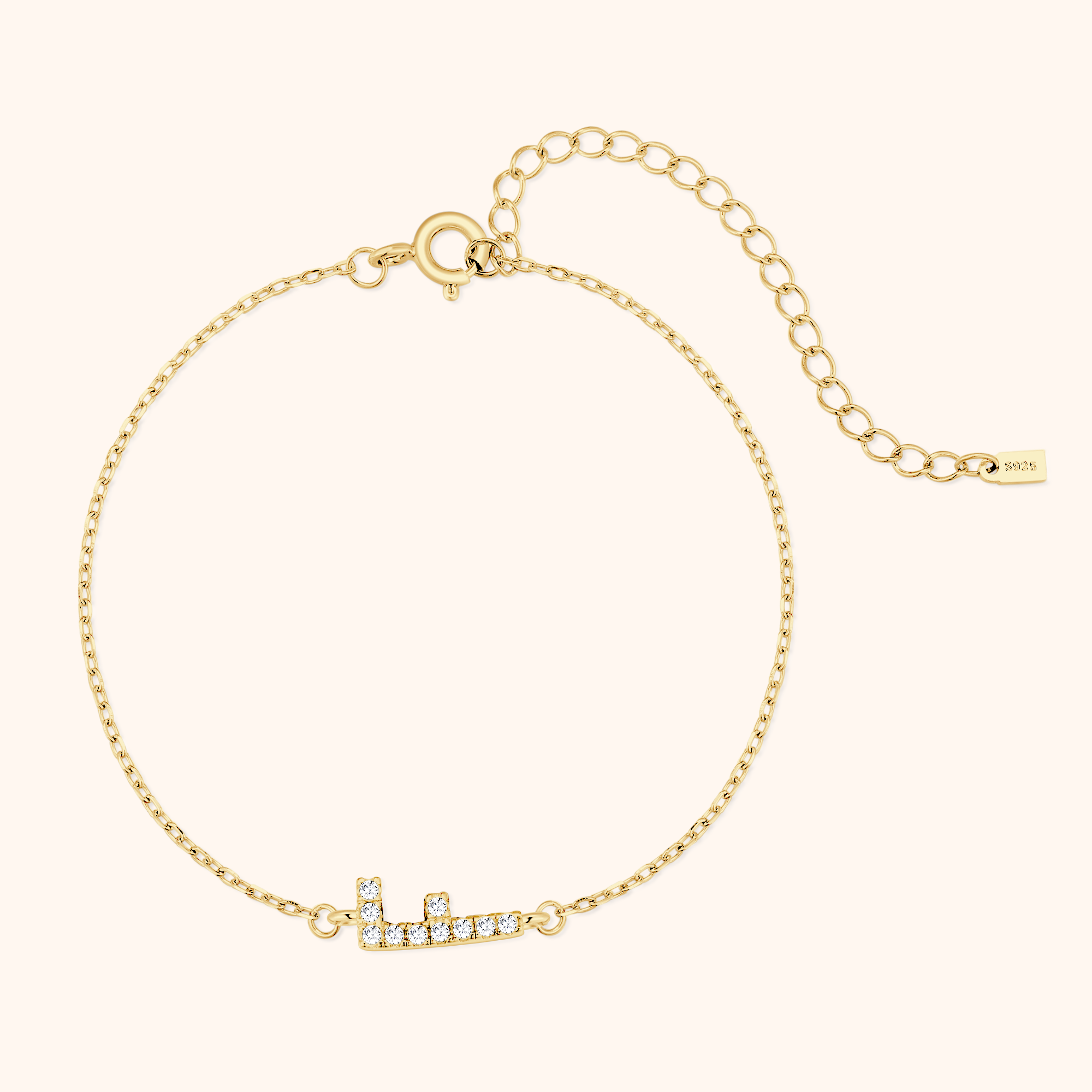 Bracelet Lettres Brillantes Alpha - LaMaisonDesBijoux