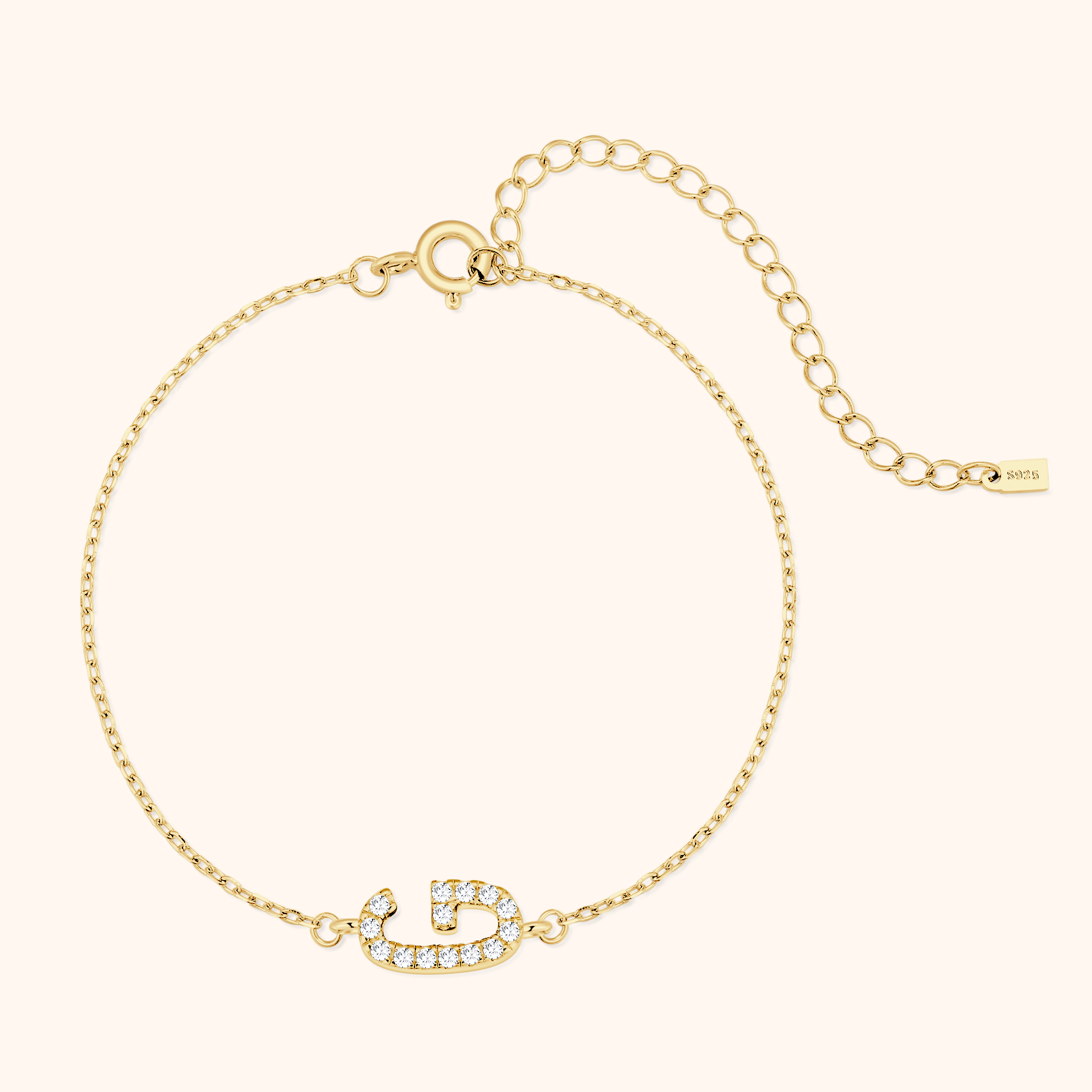 Bracelet Lettres Brillantes Alpha - LaMaisonDesBijoux