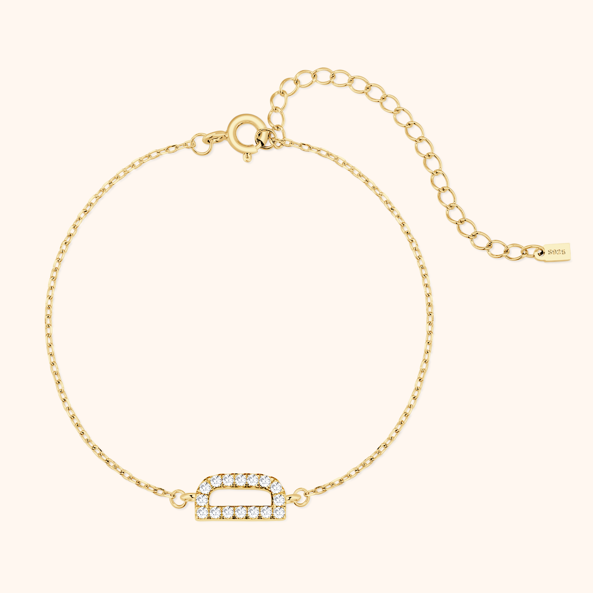 Bracelet Lettres Brillantes Alpha - LaMaisonDesBijoux