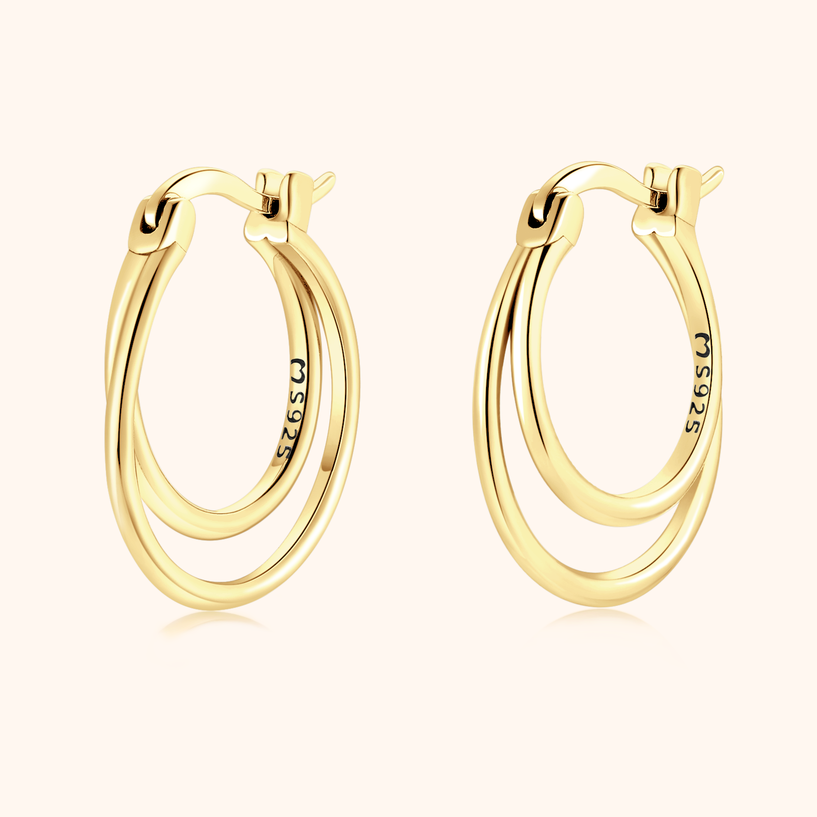 Boucles Double Anneau - LaMaisonDesBijoux