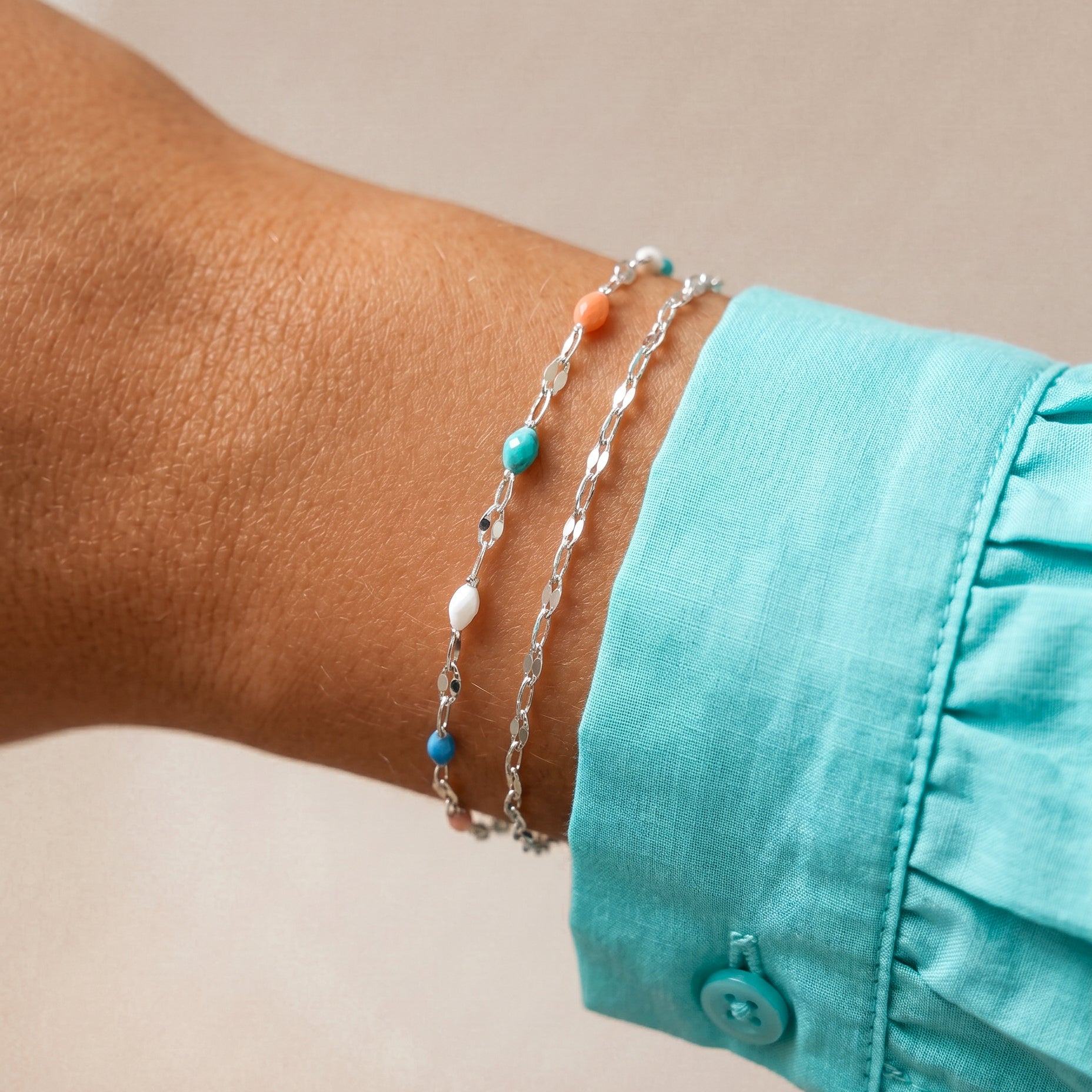 Bracelet Boules Colorées