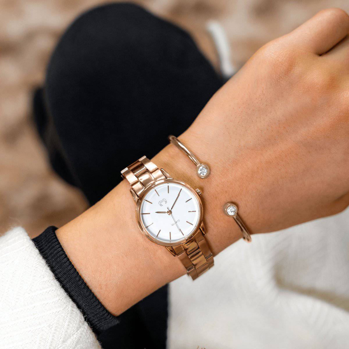Montre Californie ~ Rose Blanc - LaMaisonDesBijoux