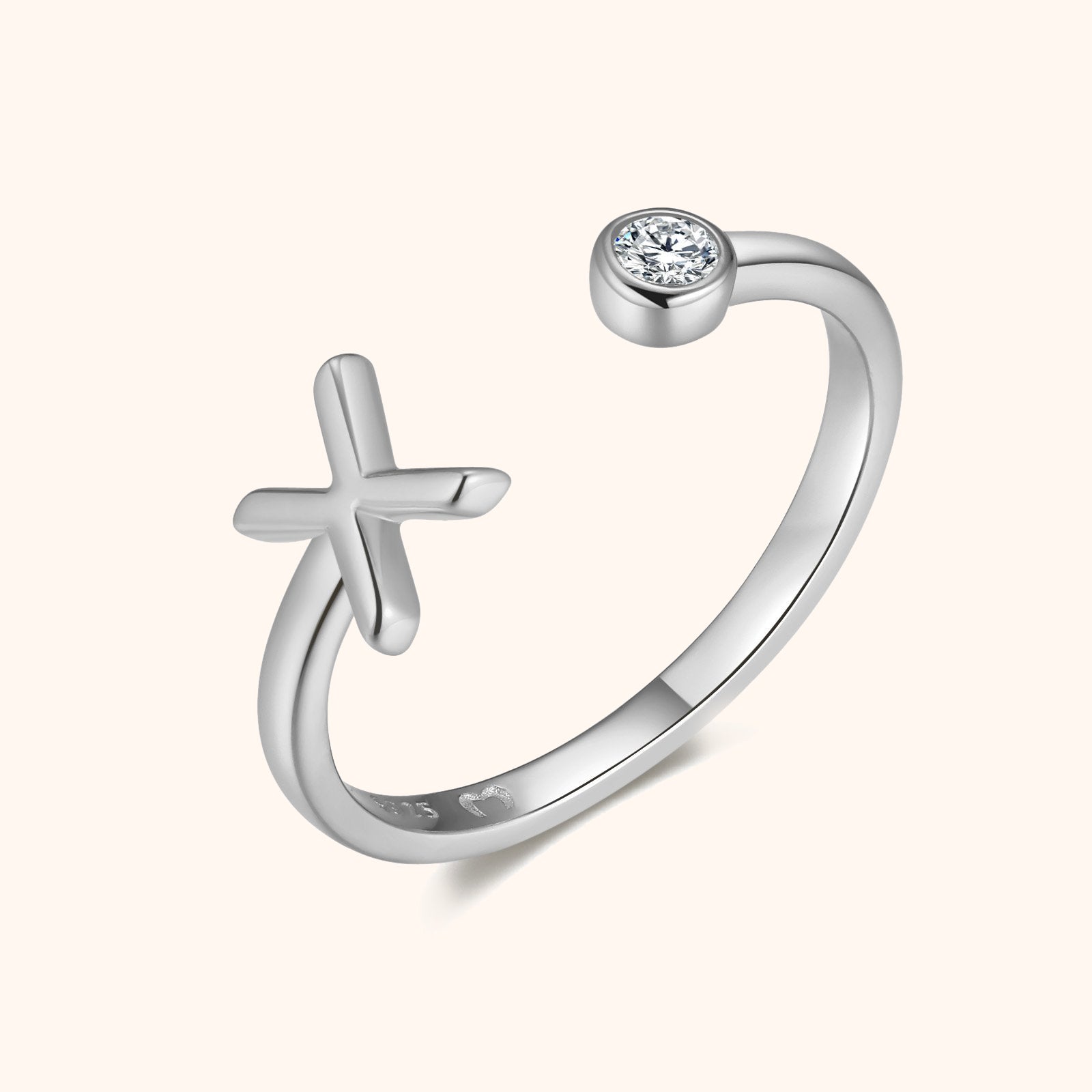 Bague Top Lettre - LaMaisonDesBijoux