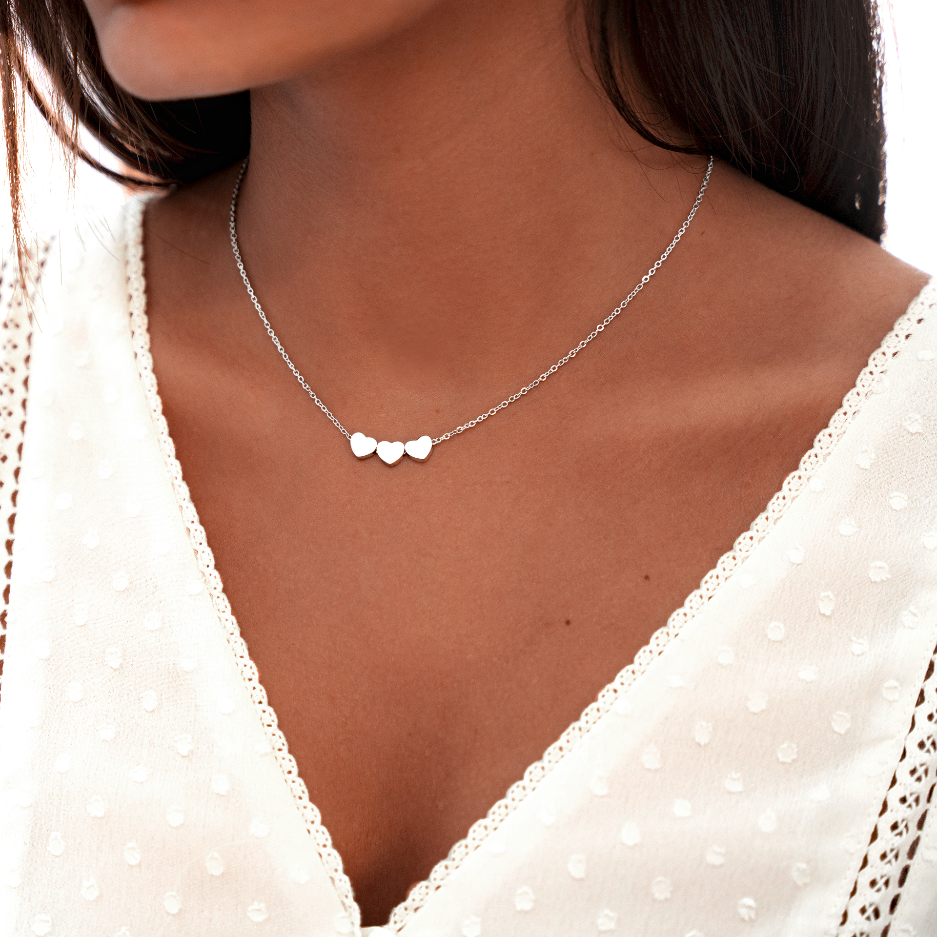 Collier "3 Cœurs" - LaMaisonDesBijoux