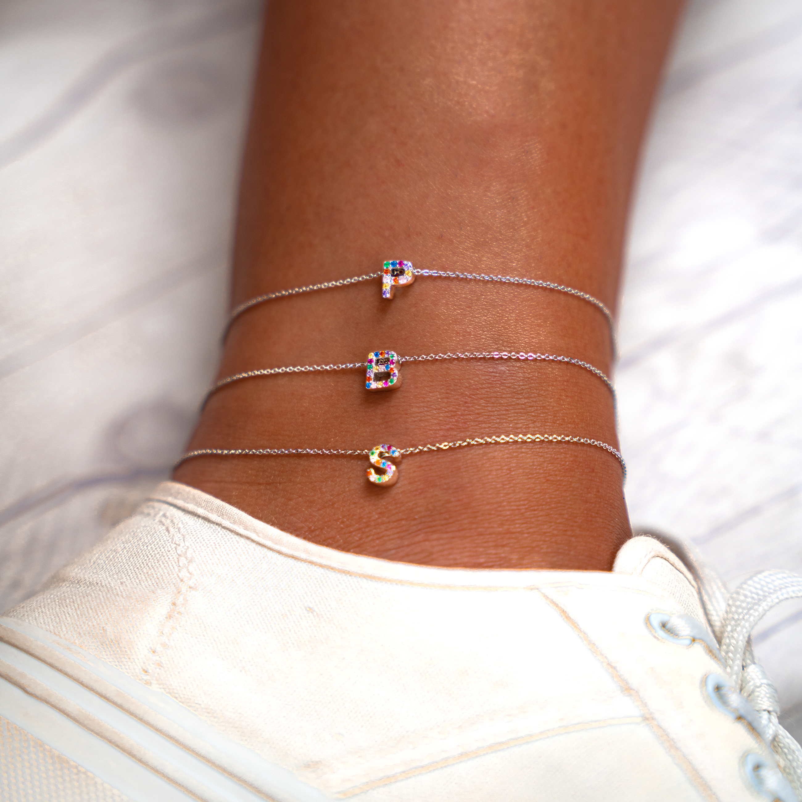 Bracelet de cheville "Initiale" - LaMaisonDesBijoux