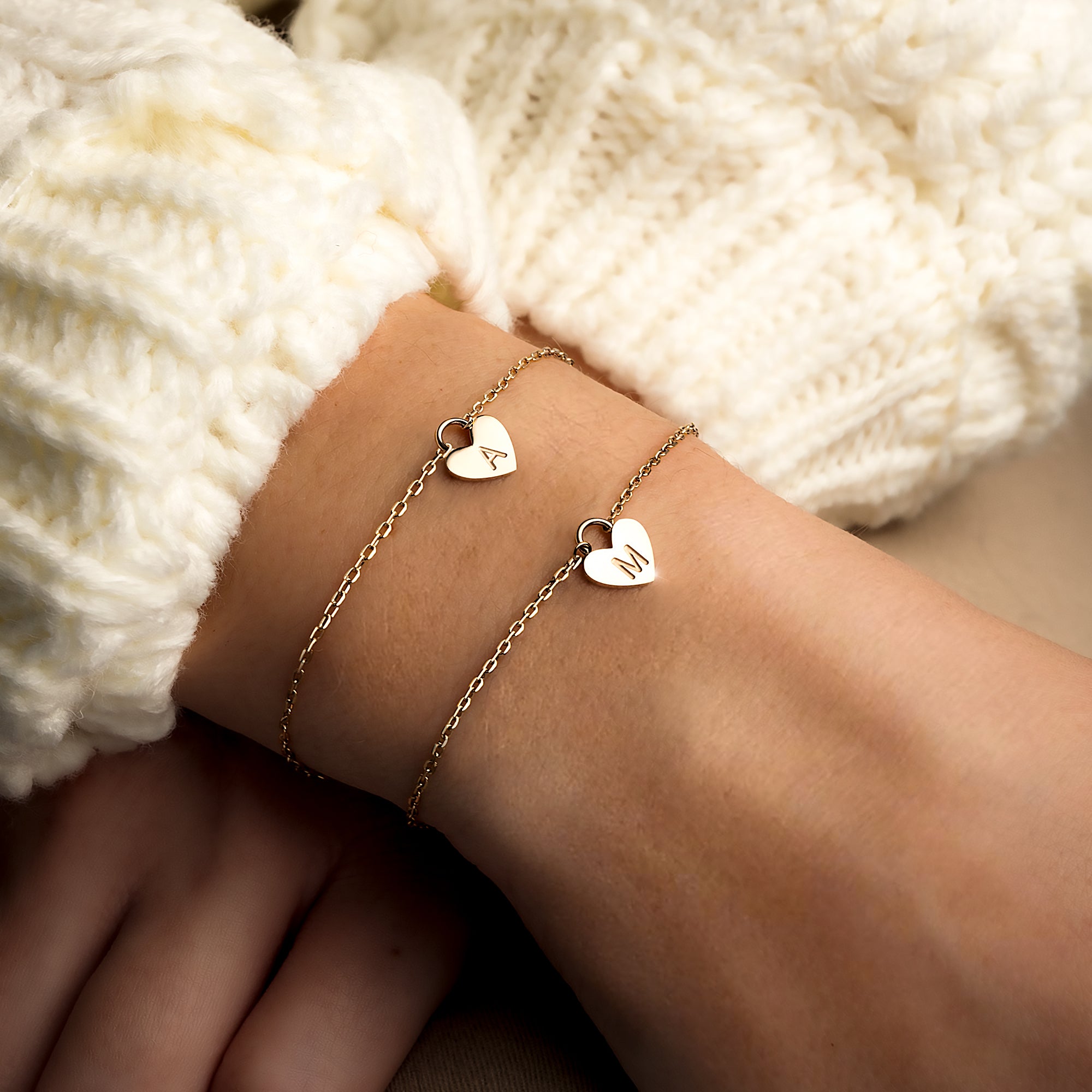 Bracelet "Initiale Cœur" - LaMaisonDesBijoux