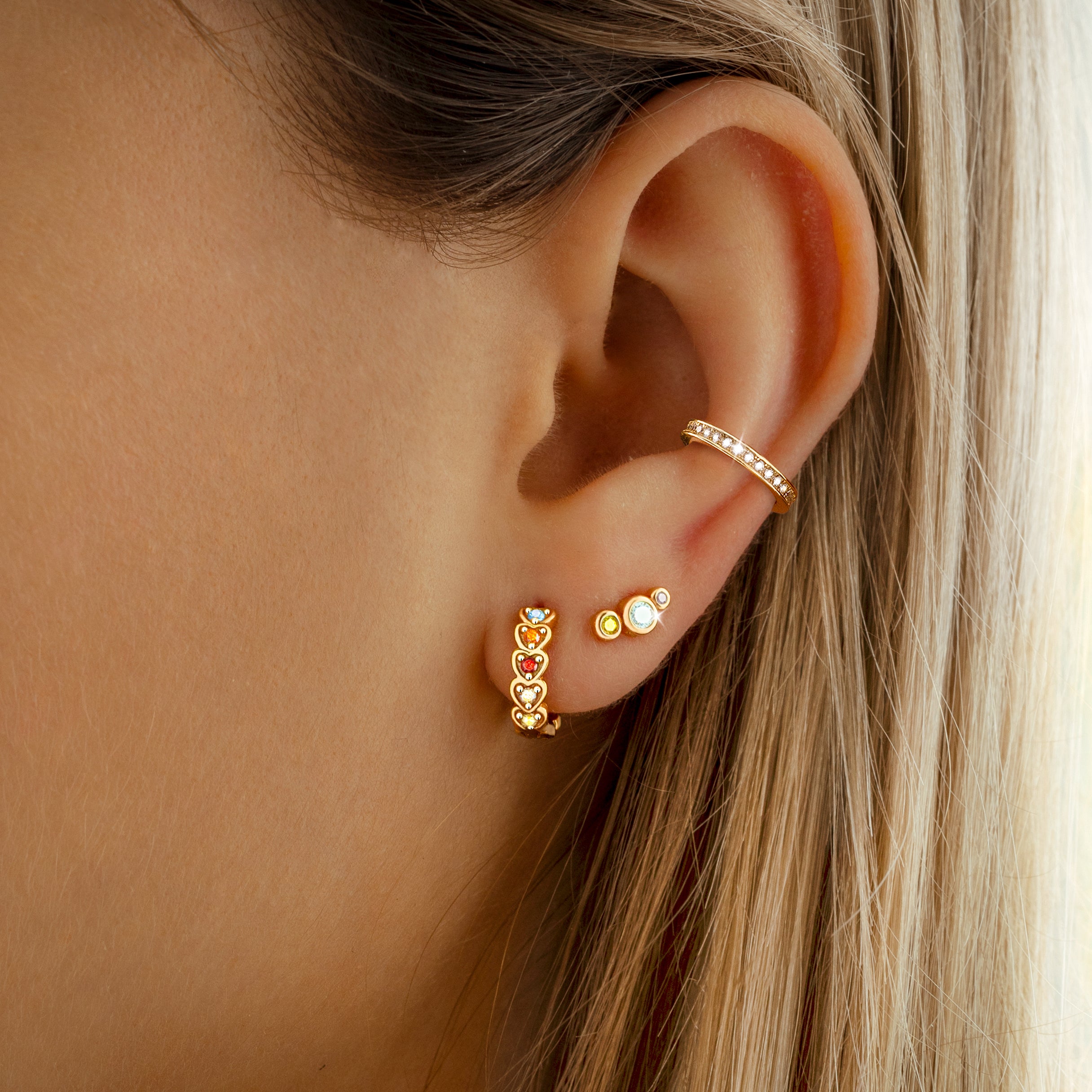 Boucles "Trois Lumineux" - LaMaisonDesBijoux