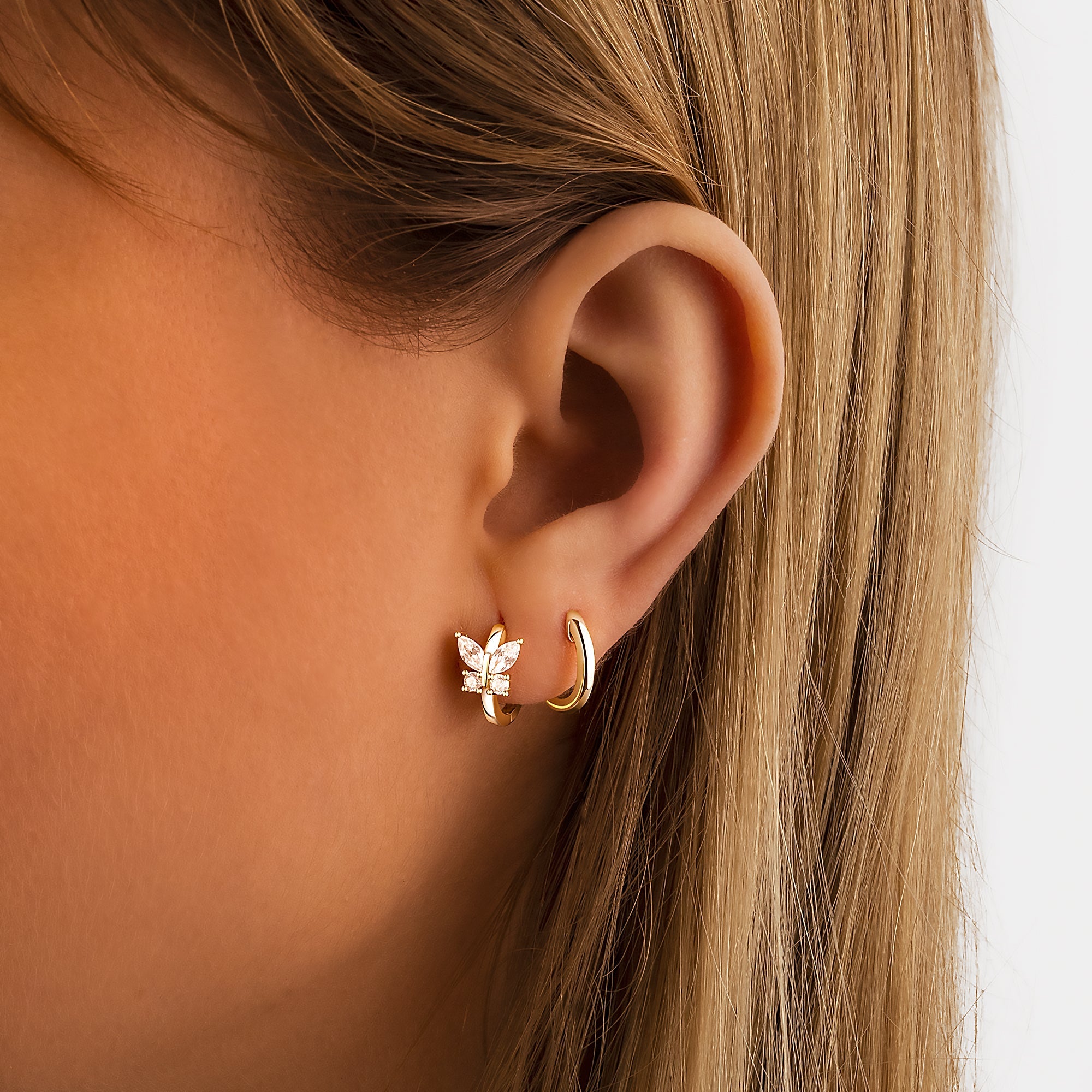 Boucles "Papillon Cristal" - LaMaisonDesBijoux