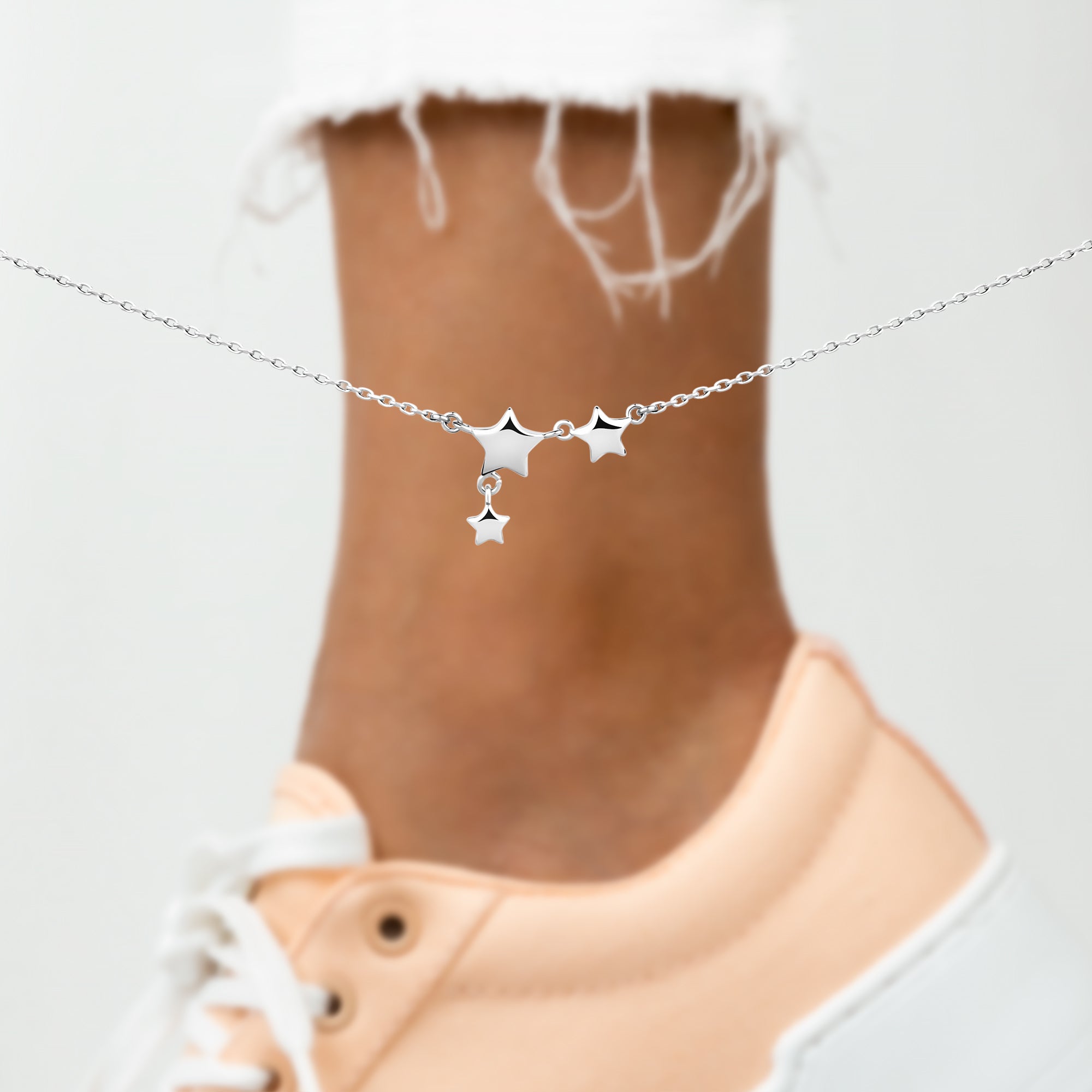 Bracelet de cheville "Étoile Brillante" - LaMaisonDesBijoux