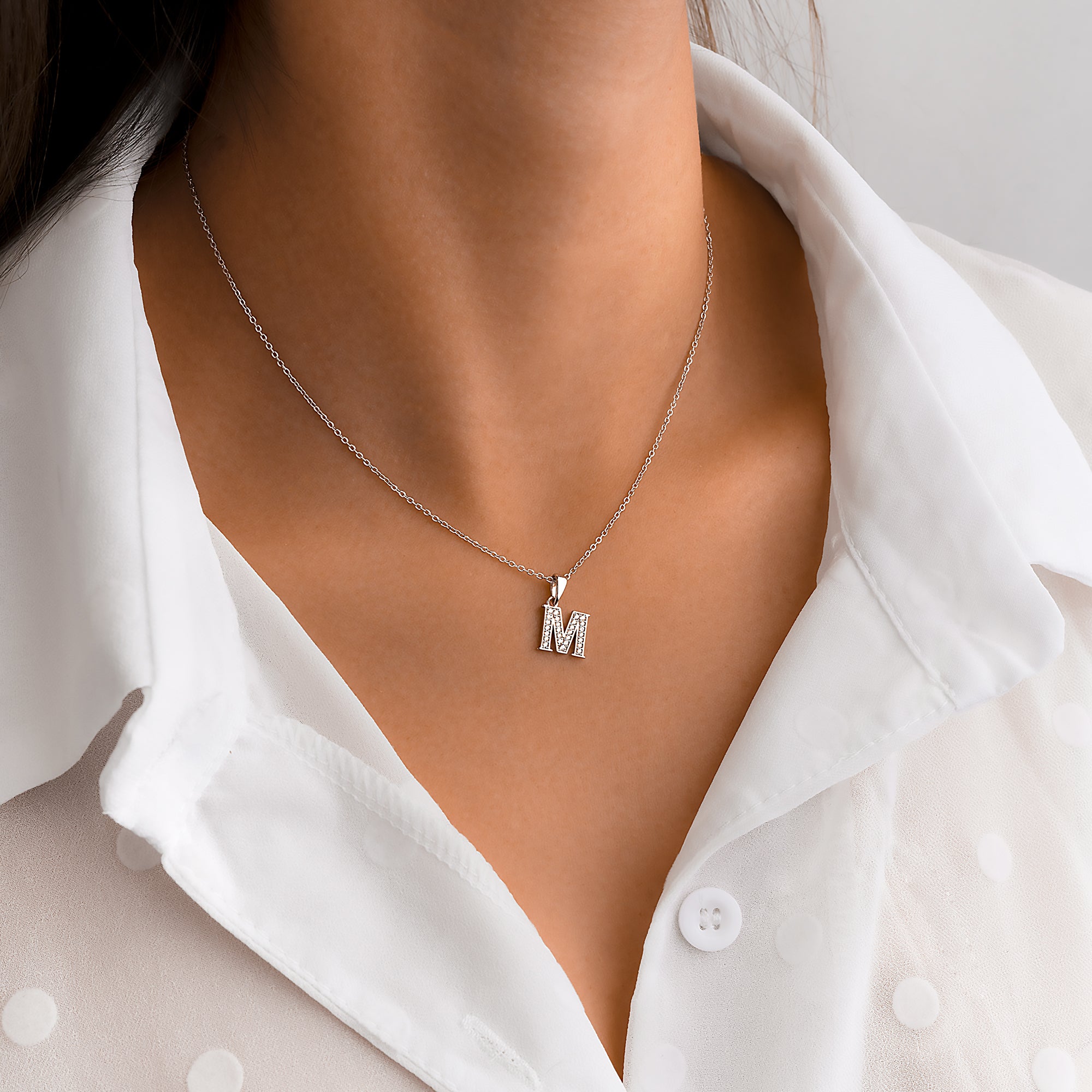 Collier "Lettres Brillantes" - LaMaisonDesBijoux