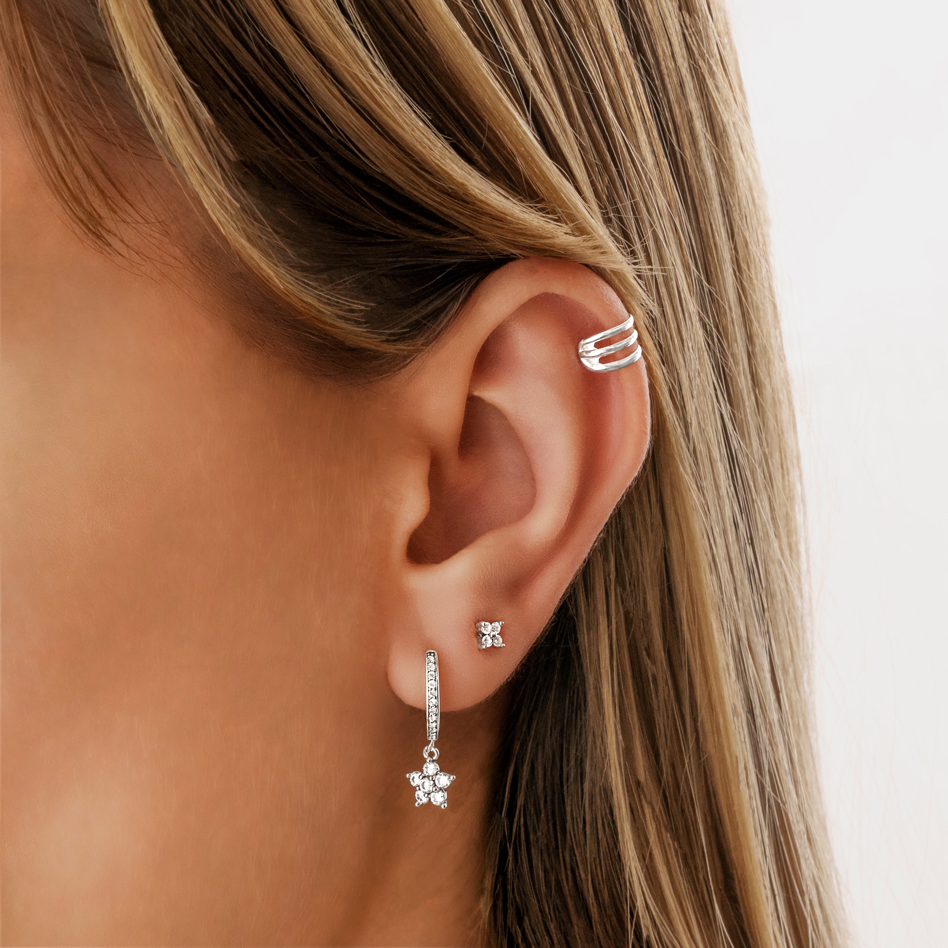 Boucles "Petite Fleur Brillante" - LaMaisonDesBijoux