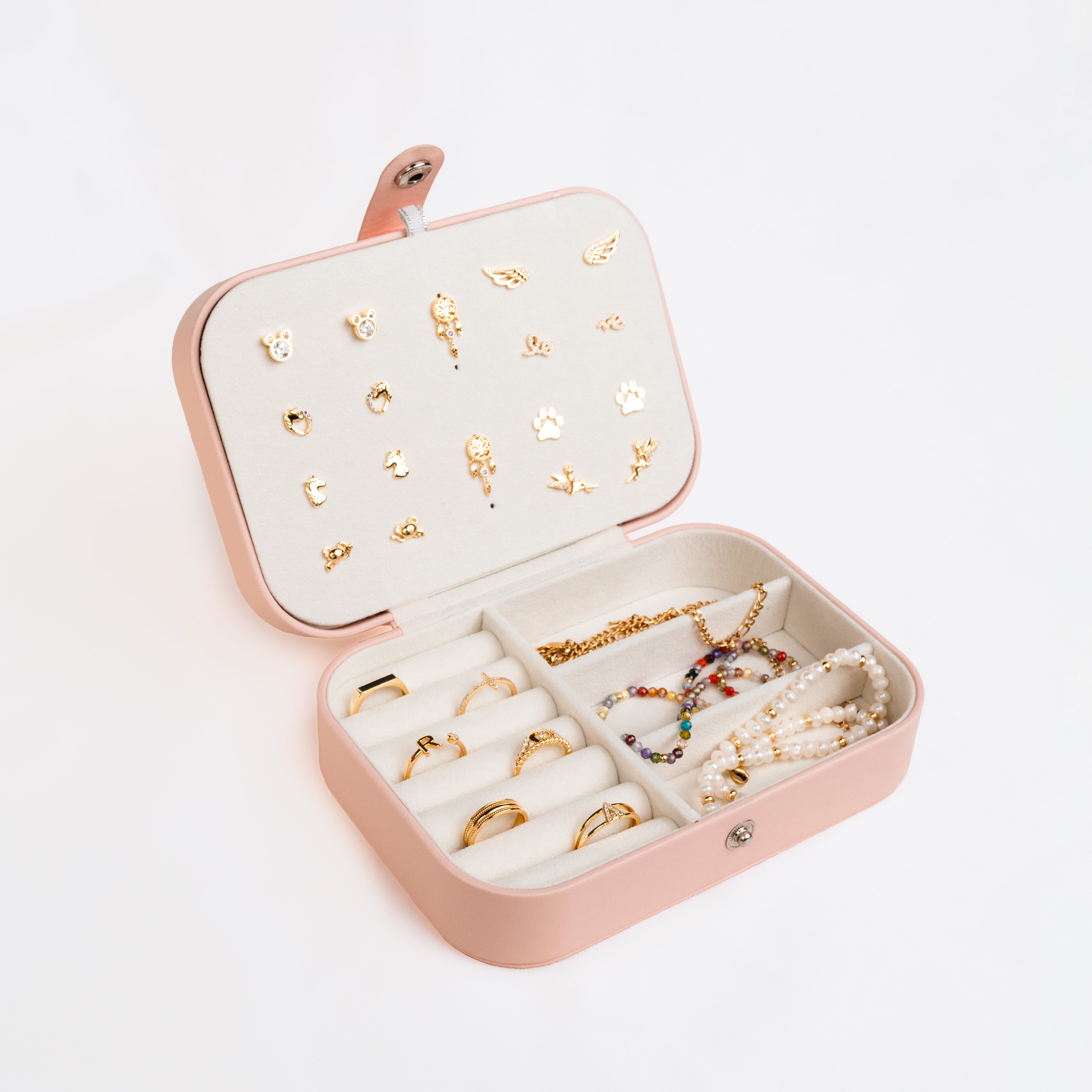 Boîte à Bijoux "Le Petit" ~ Rose/Blanc - LaMaisonDesBijoux