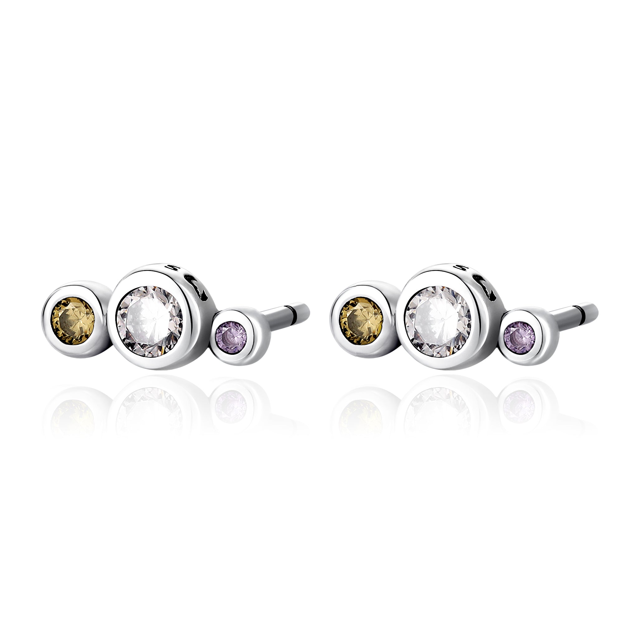 Boucles "Trois Lumineux" - LaMaisonDesBijoux