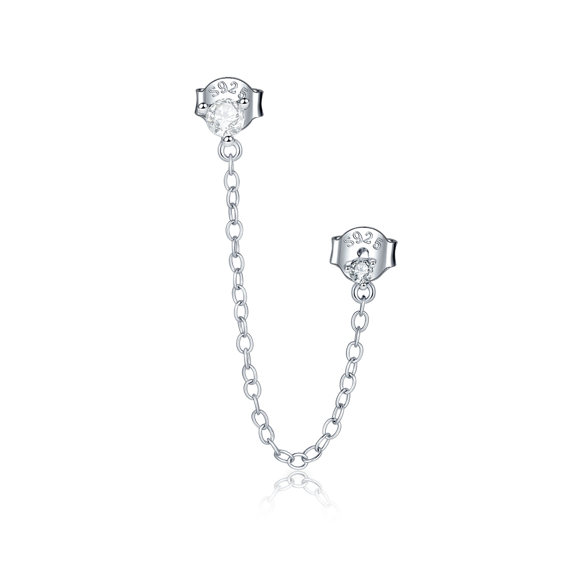 Boucle "Chaîne Zircone" - LaMaisonDesBijoux