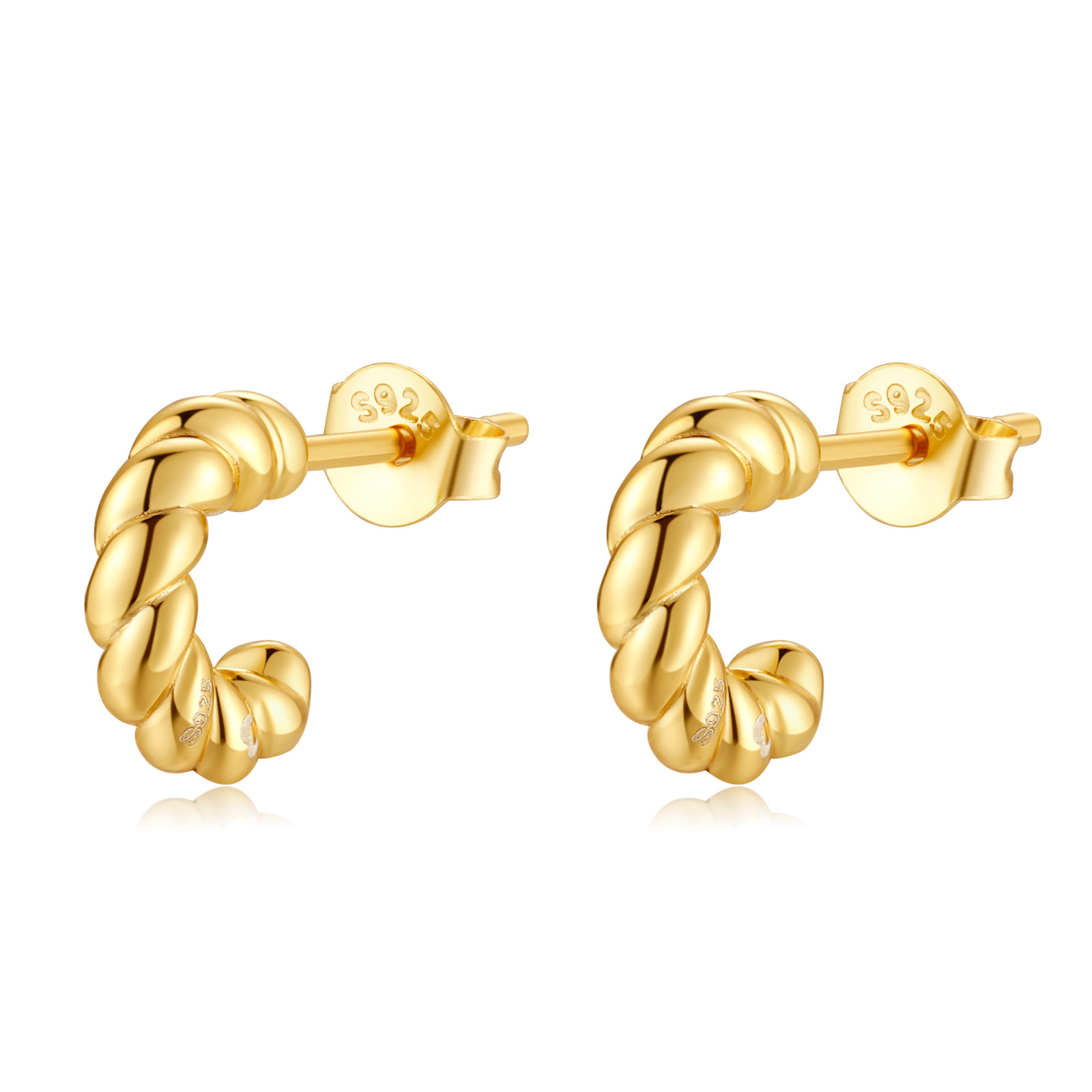 Boucles "Demi-anneau Tressage" - LaMaisonDesBijoux