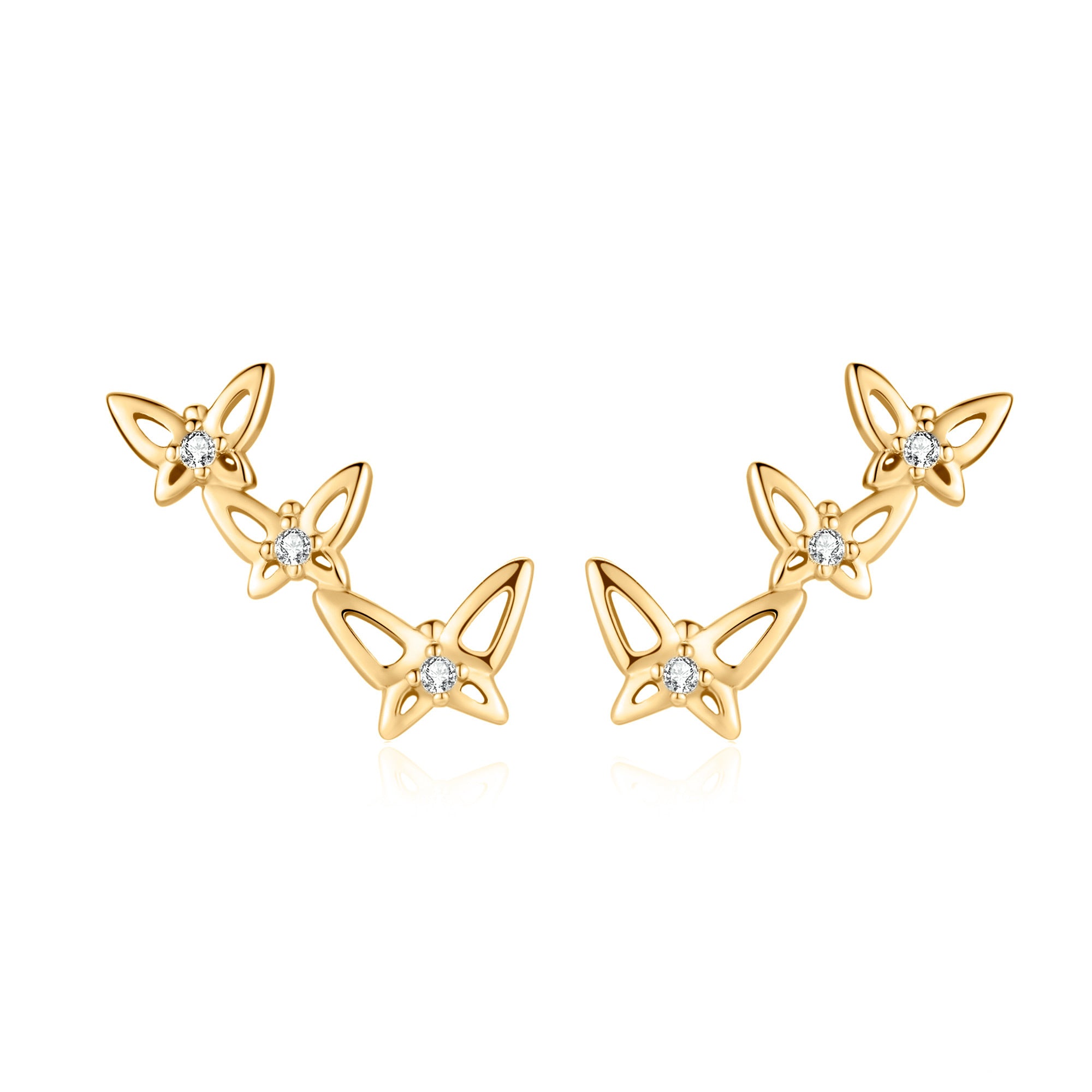 Boucles "Trois Papillons" - LaMaisonDesBijoux