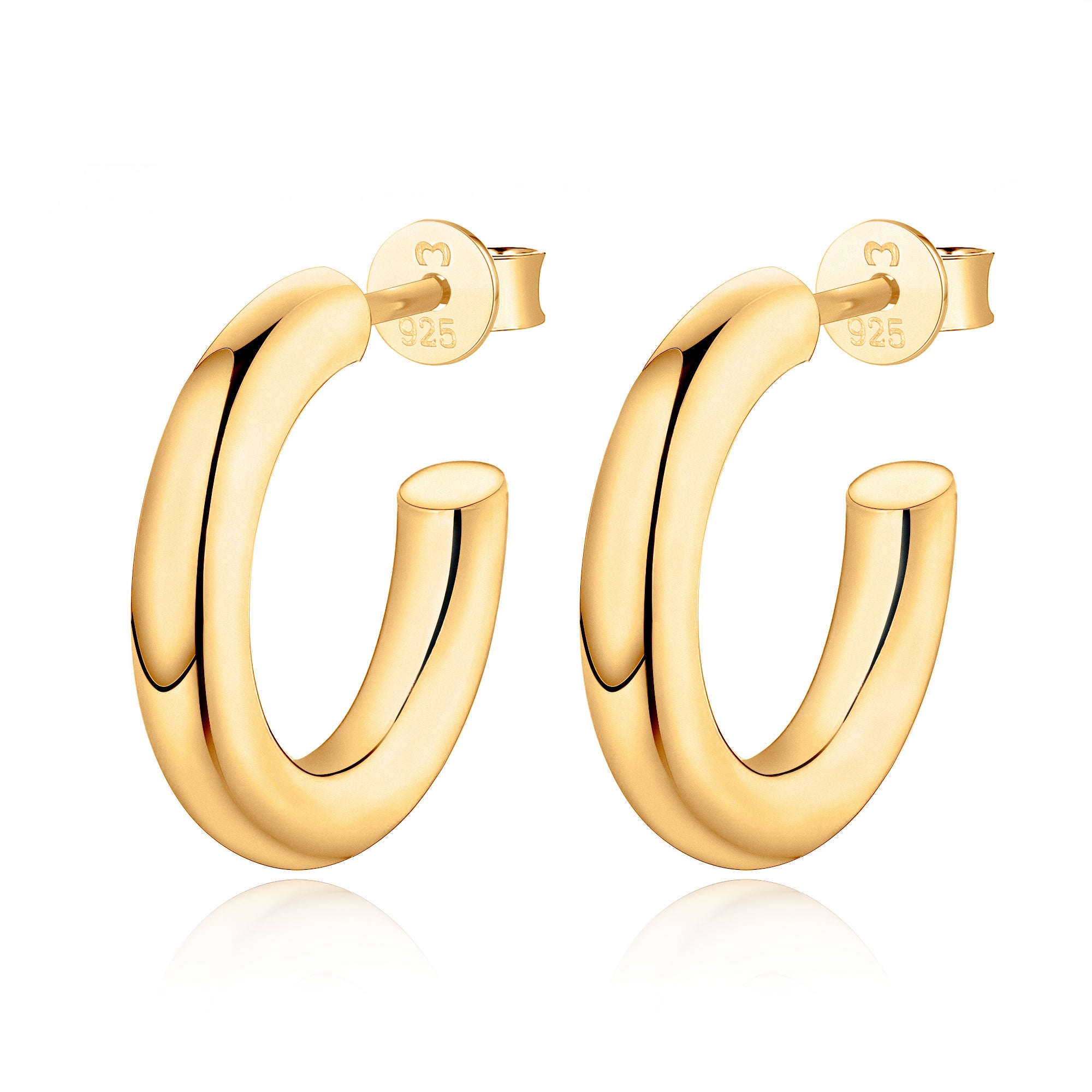 Boucles "Demi-anneau Lumina" - LaMaisonDesBijoux