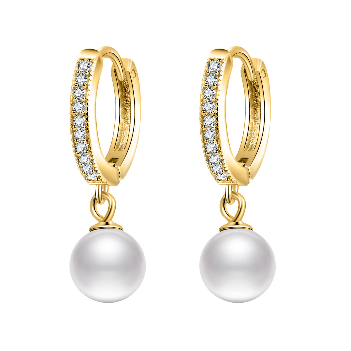 Boucles "Perle Blanche" - LaMaisonDesBijoux