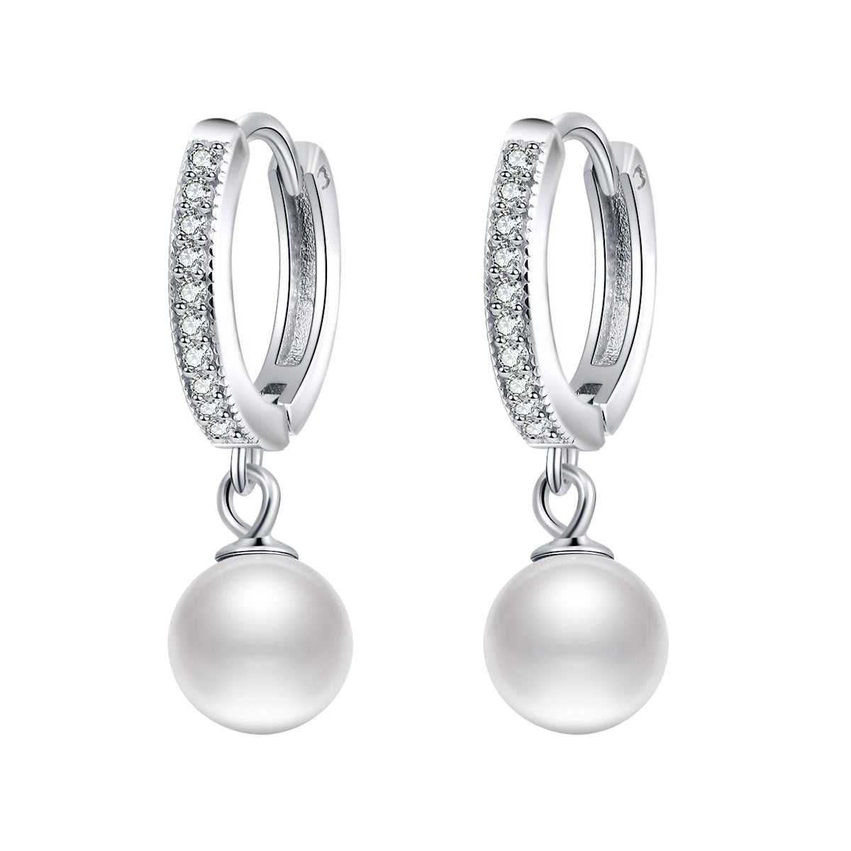 Boucles "Perle Blanche" - LaMaisonDesBijoux