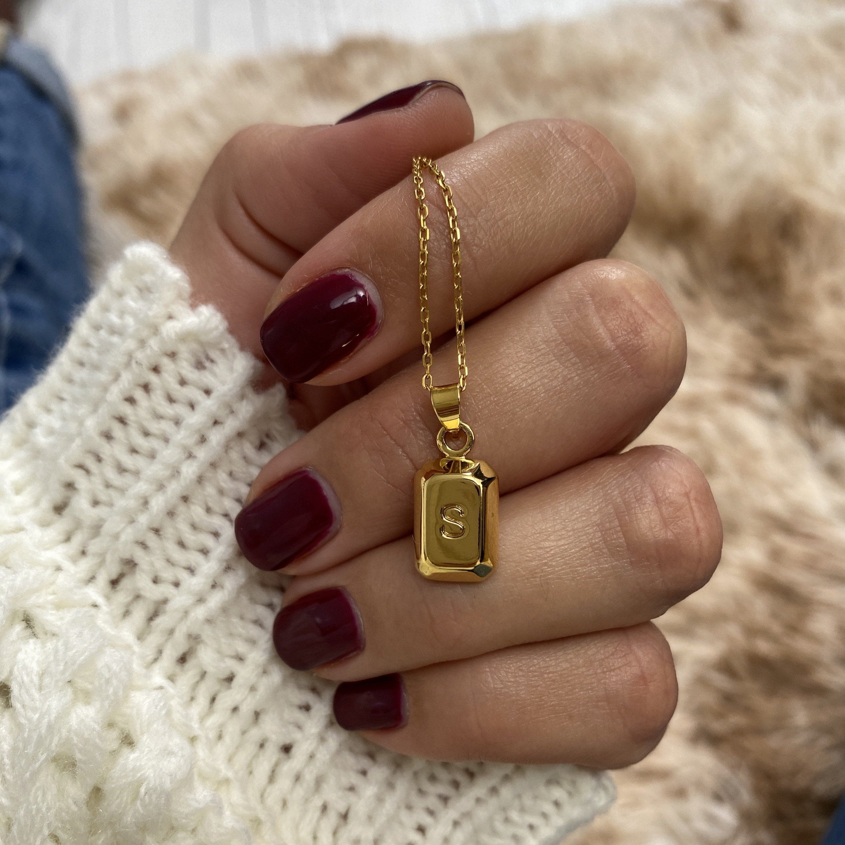 Collier "Lingot Initiale" - LaMaisonDesBijoux