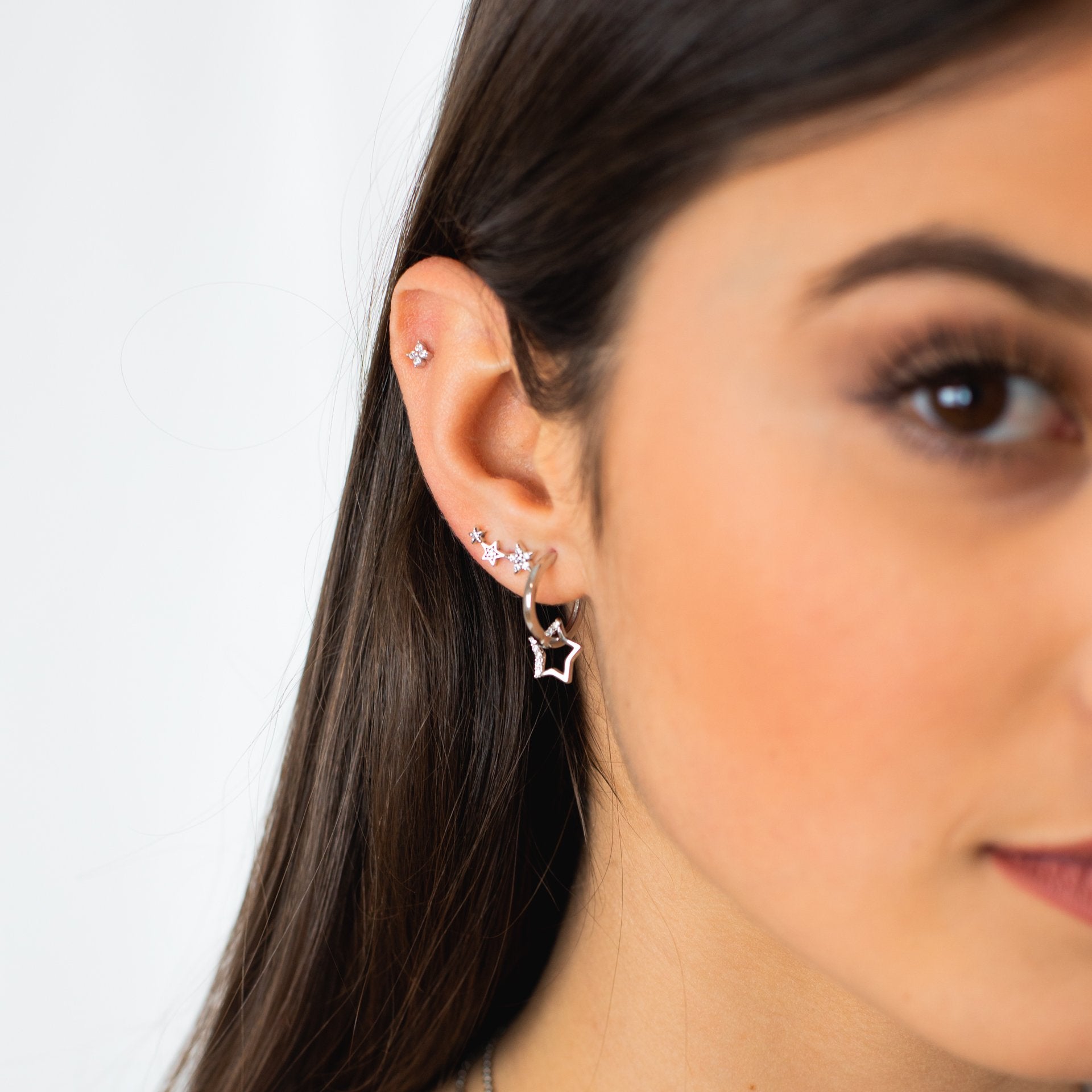Boucles "Croix Cristal" - LaMaisonDesBijoux