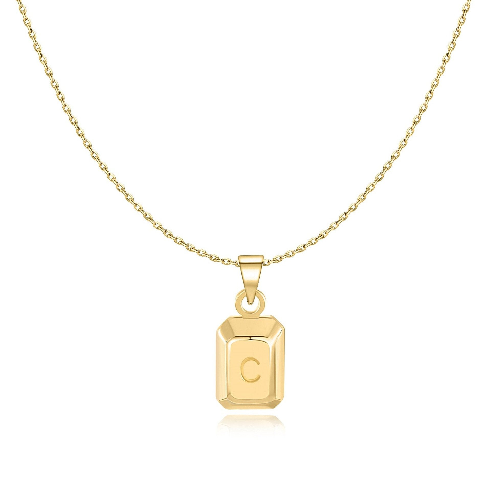 Collier "Lingot Initiale" - LaMaisonDesBijoux