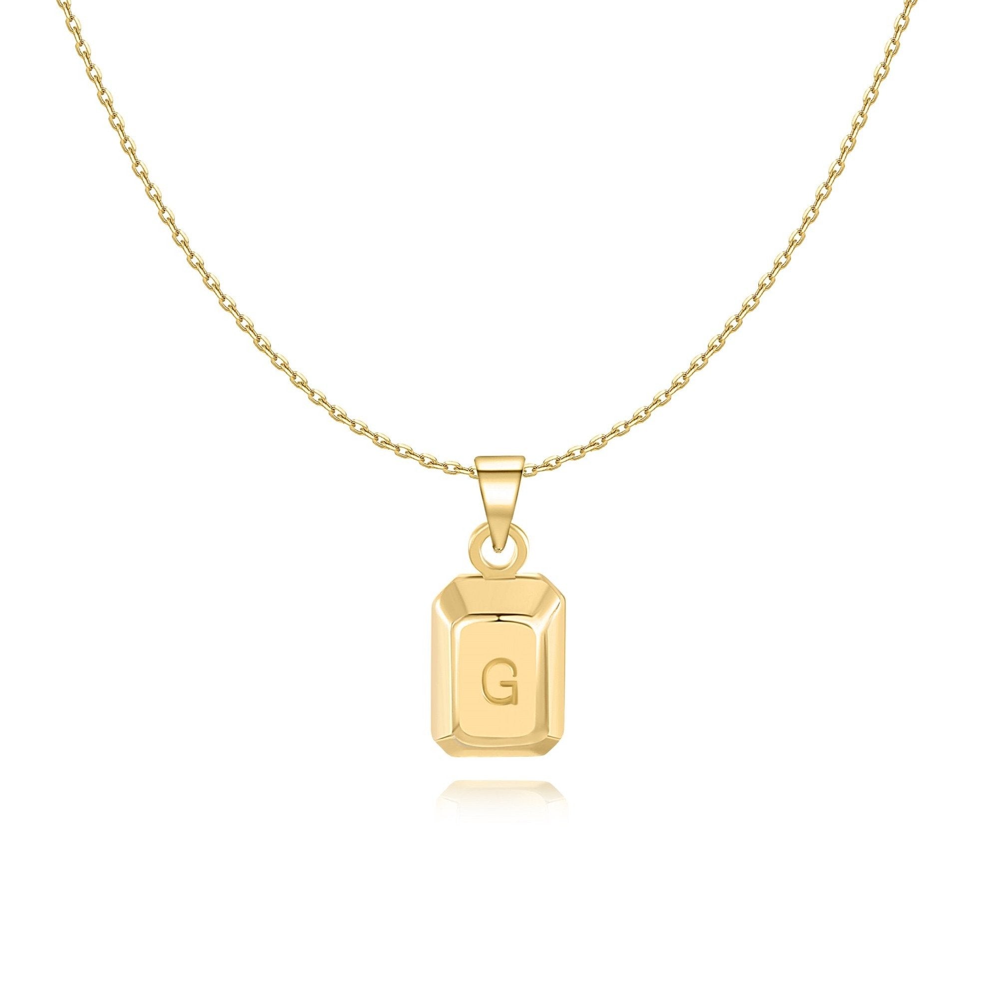Collier "Lingot Initiale" - LaMaisonDesBijoux